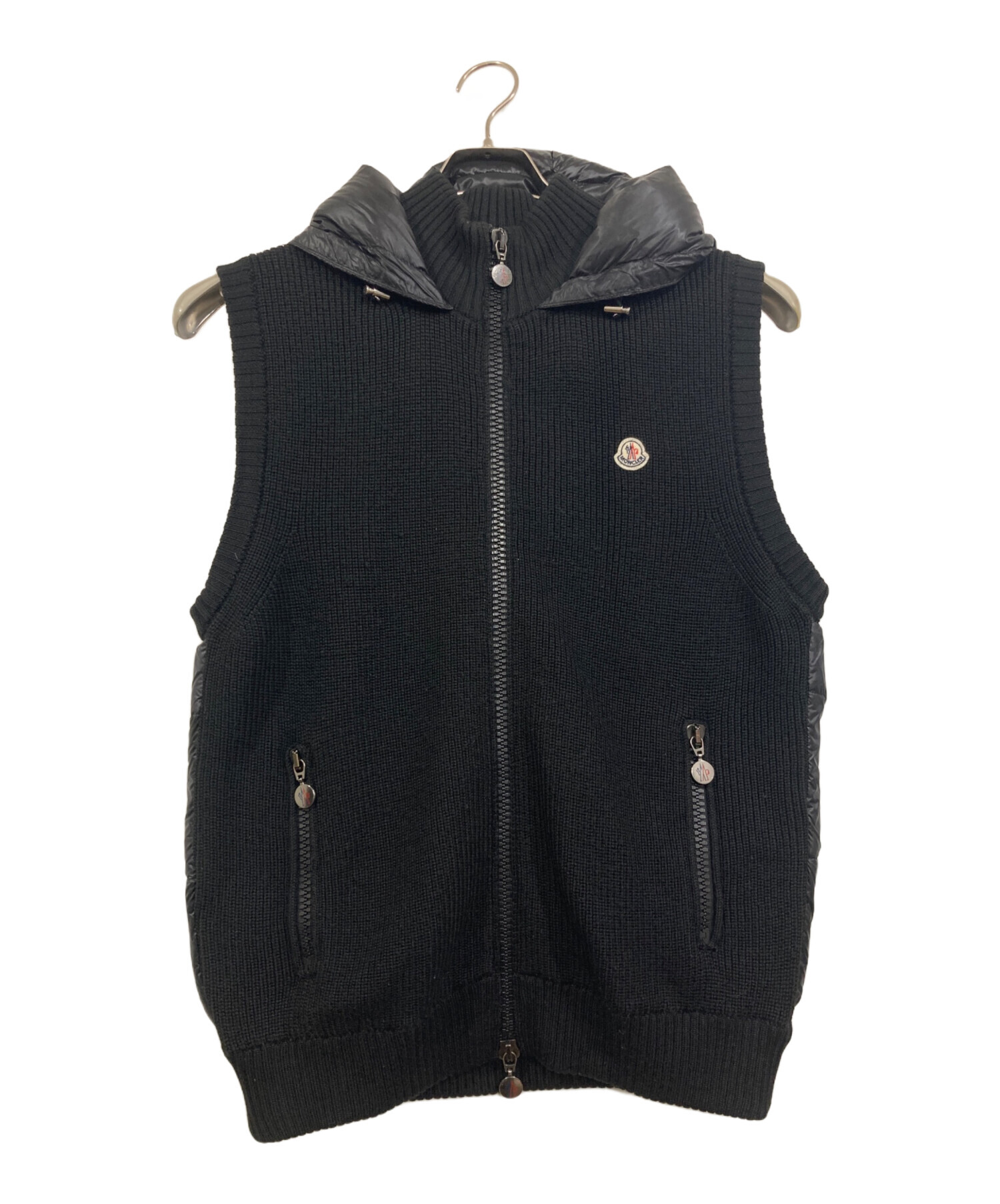 中古・古着通販】MONCLER (モンクレール) ニット切替ダウンベスト 
