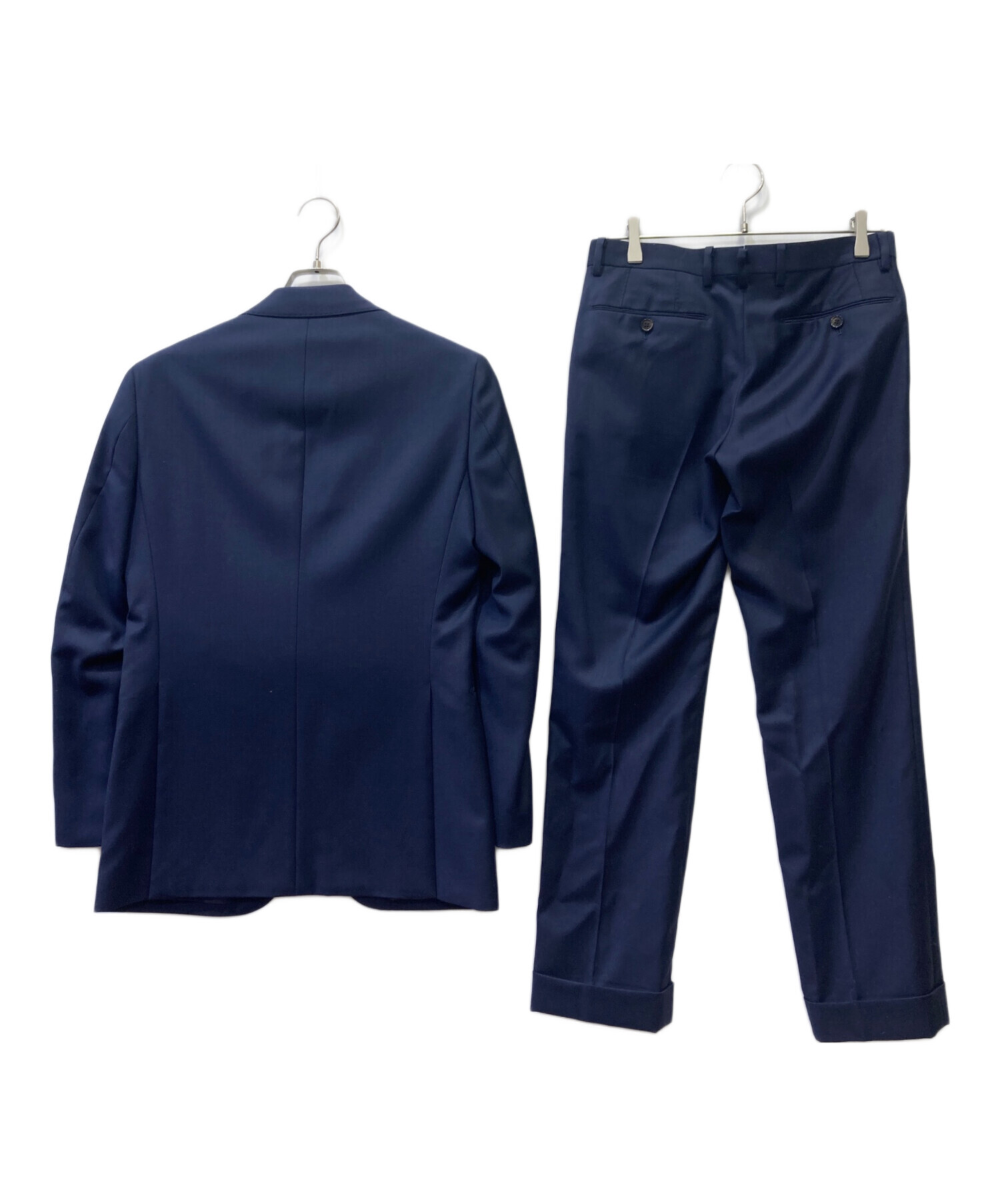 ✨美品✨　ユニバーサルランゲージ　 スーツ　セット　濃紺　175 ネイビー　LL THE SUIT COMPANY - ユニバーサルランゲージ ブレザー サマーウール 紺