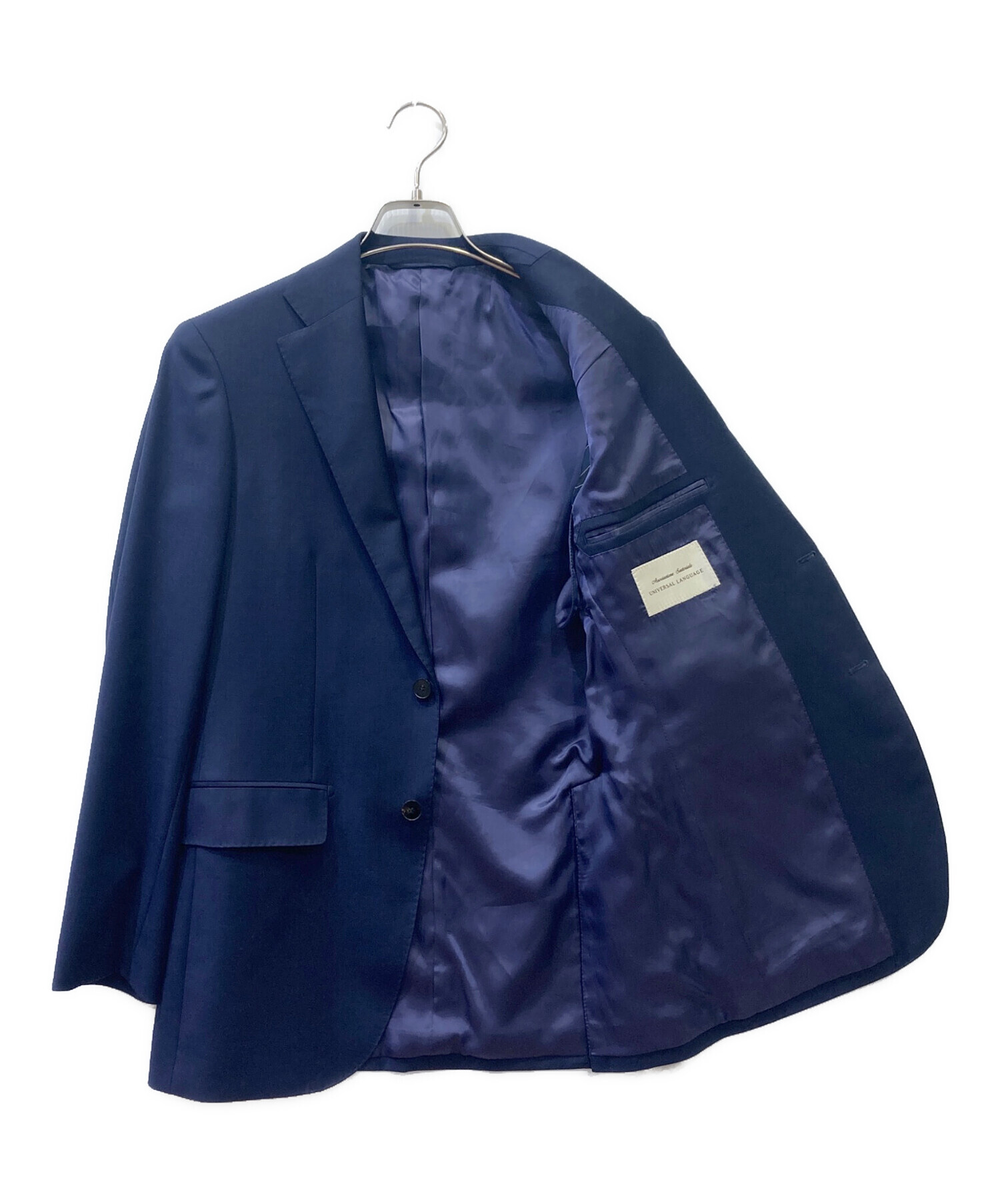 UNIVERSAL LANGUAGE　セットアップ　紺 PERFORMANCE SUIT／ジャケット＆パンツセットアップ／ウォッシャブル