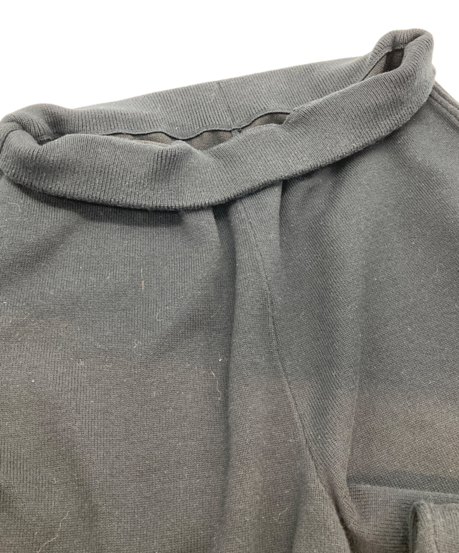 中古・古着通販】MANOF (マノフ) HEM SLIT JERSEY KNIT PANTS(ヘム