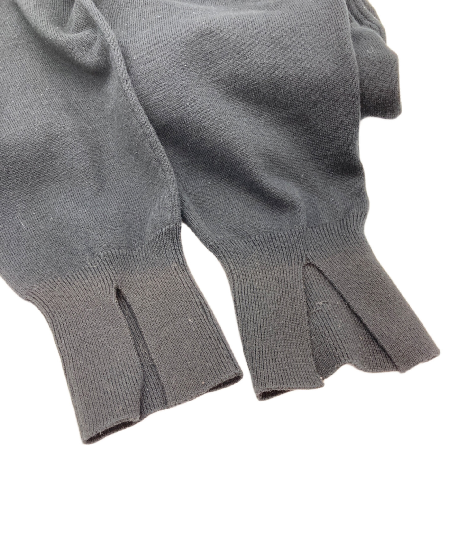 中古・古着通販】MANOF (マノフ) HEM SLIT JERSEY KNIT PANTS(ヘム