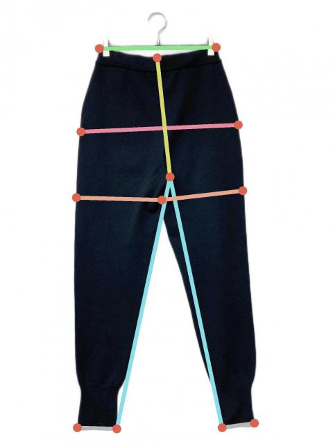 中古・古着通販】MANOF (マノフ) HEM SLIT JERSEY KNIT PANTS(ヘム