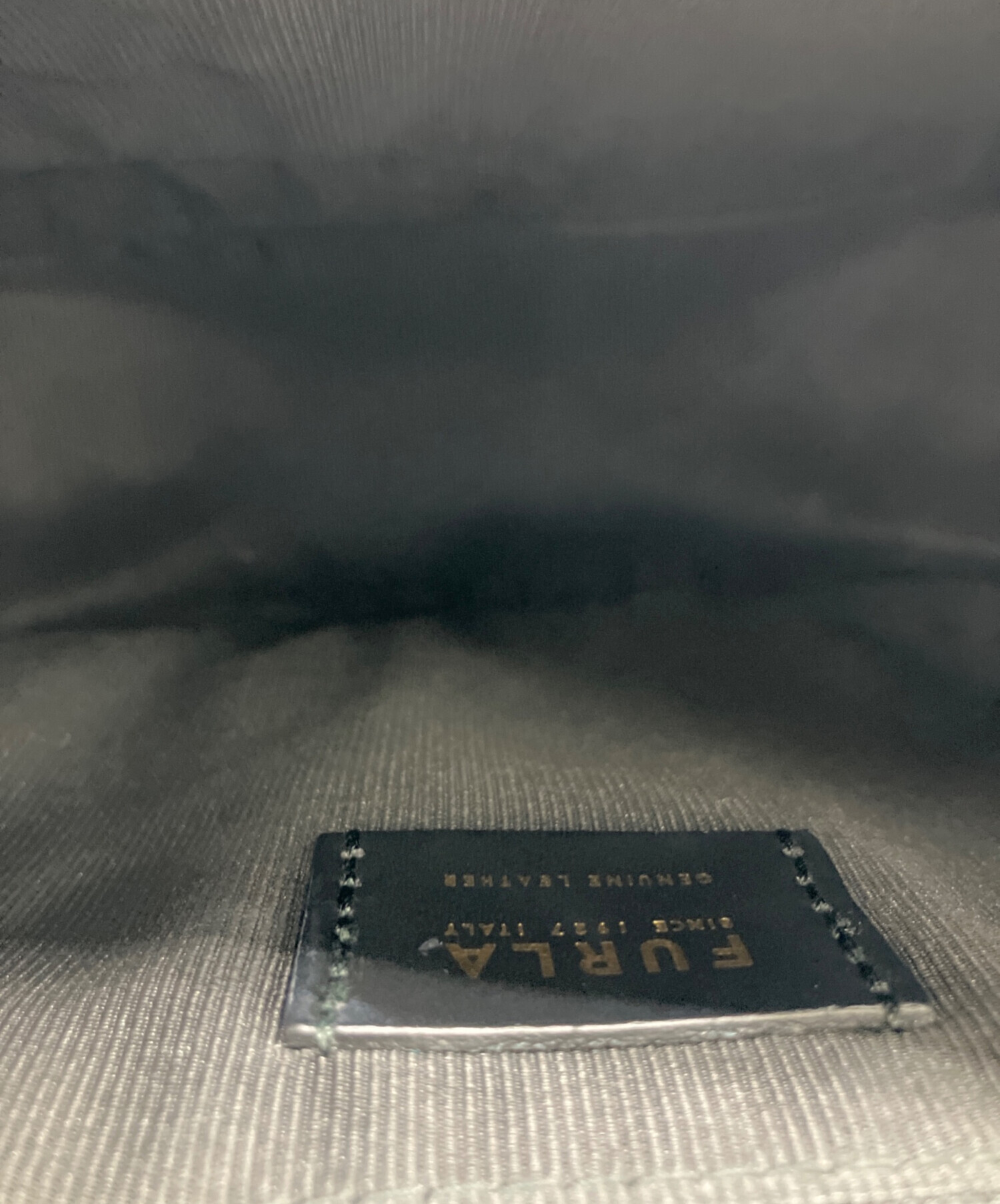 中古・古着通販】FURLA (フルラ) レザーショルダーバッグ ネイビー