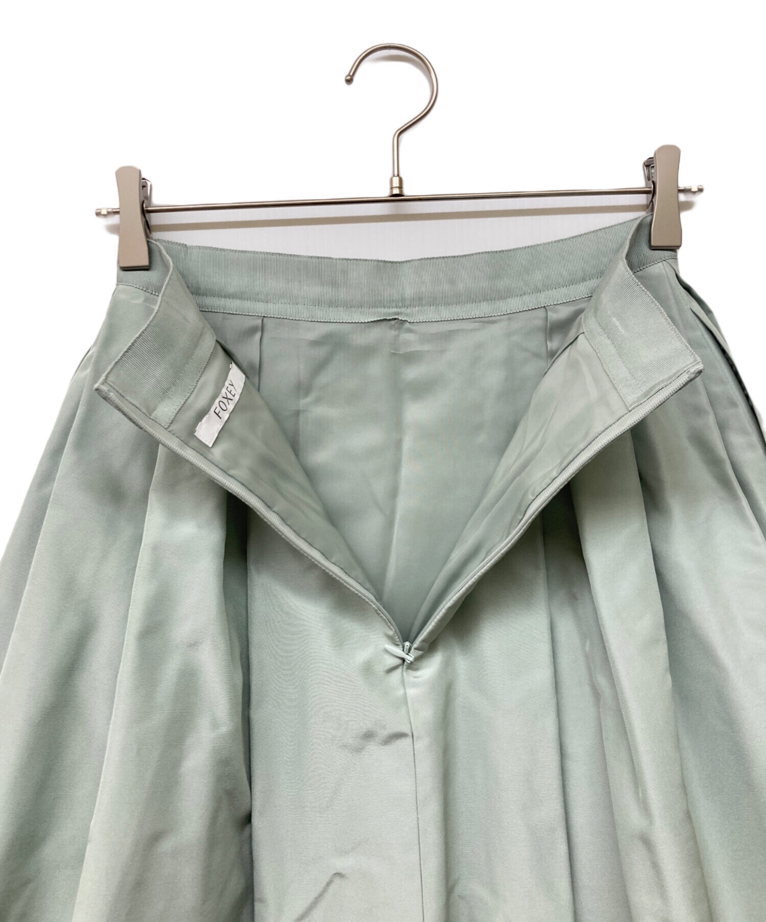 中古・古着通販】FOXEY (フォクシー) シルクスカート グリーン サイズ