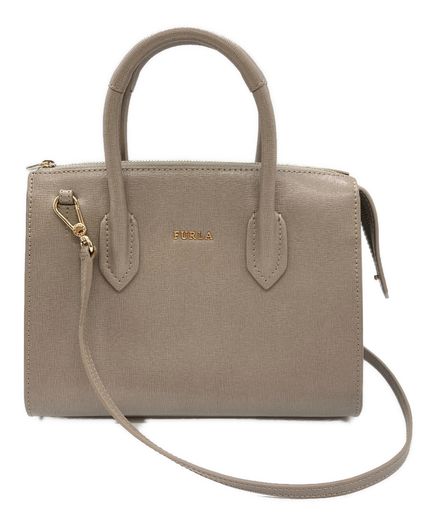 中古・古着通販】FURLA (フルラ) 2WAYバッグ グレージュ｜ブランド 