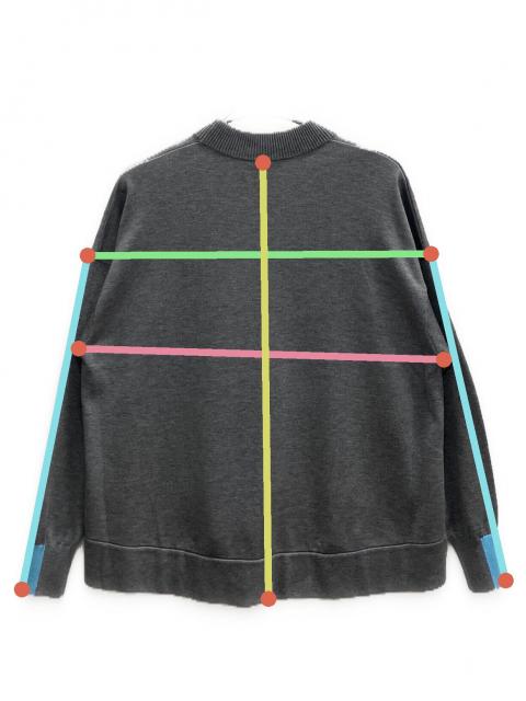 中古・古着通販】nagonstans (ナゴンスタンス) a-line pullover グレー