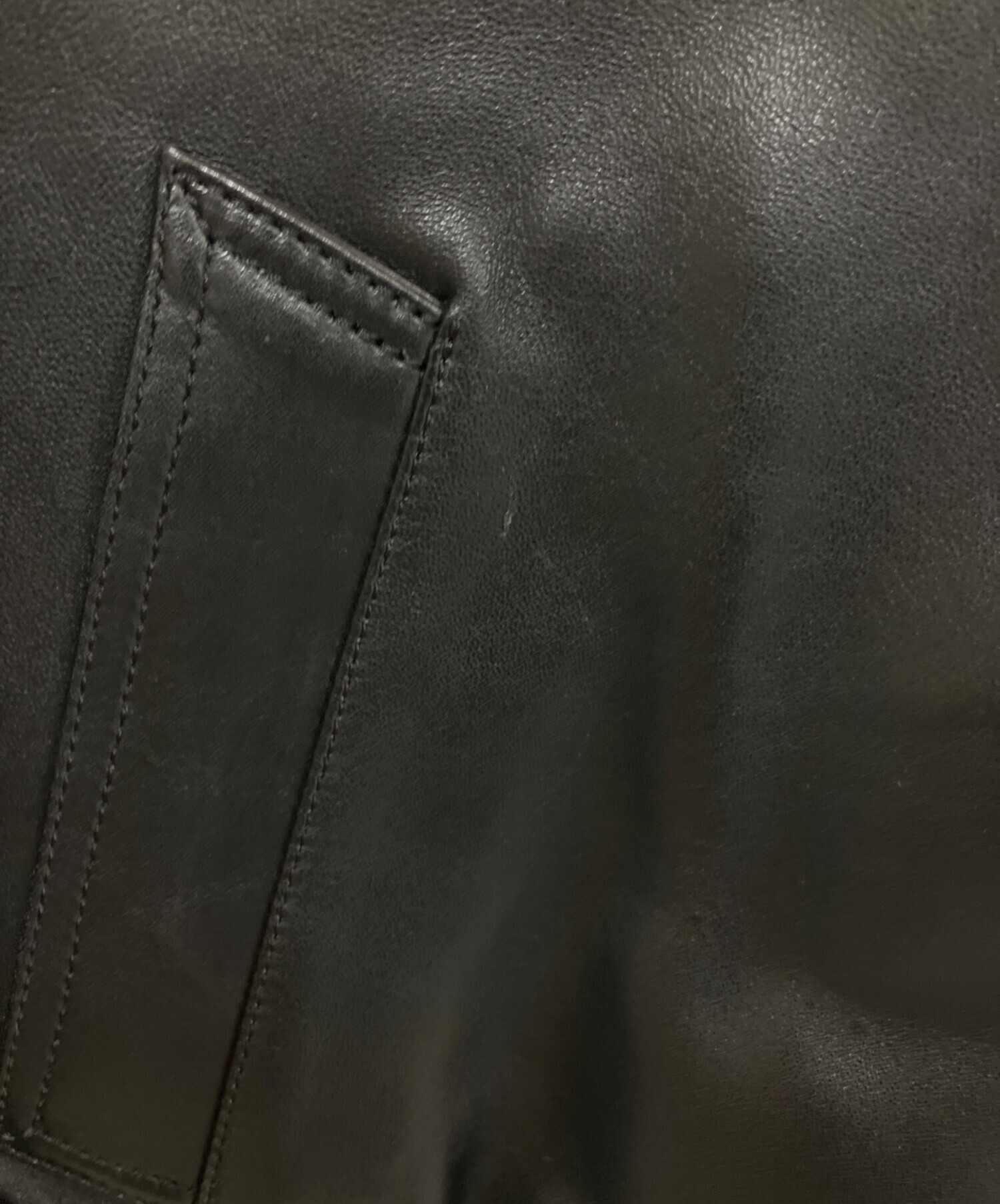 中古・古着通販】MINEDENIM (マインデニム) Sheep Leather Zipup JKT