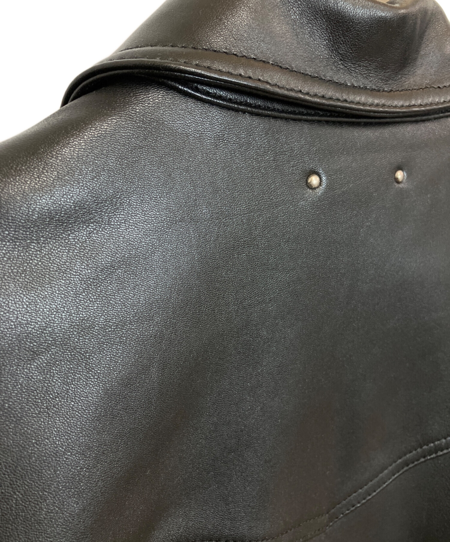 中古・古着通販】MINEDENIM (マインデニム) Sheep Leather Zipup JKT