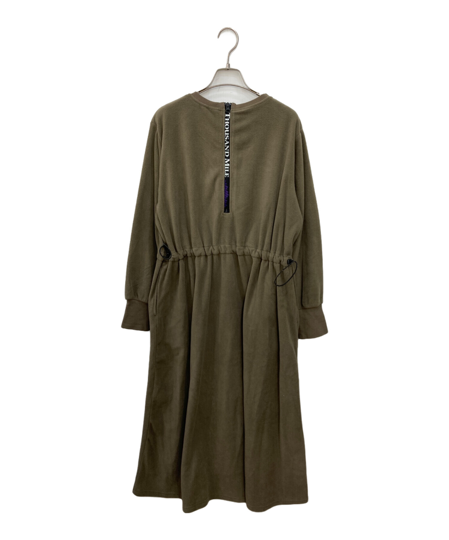 新品【サウザンドマイル×フリークスストア】フリースドロストワンピース　コラボ　緑 中古・古着通販】Thousand Mile (サウザンドマイル) FREAK'S STORE