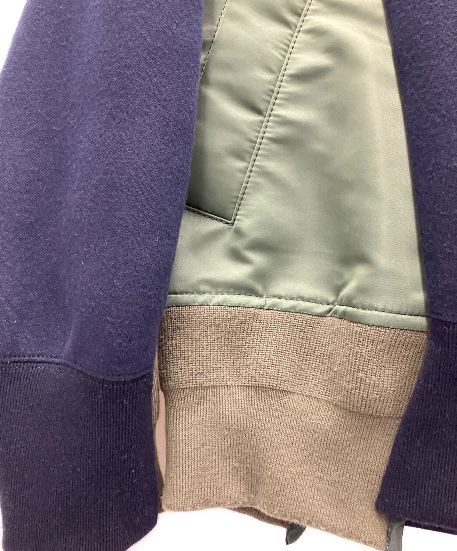 中古・古着通販】sacai (サカイ) Sponge Sweat x Nylon Twill Hoodie