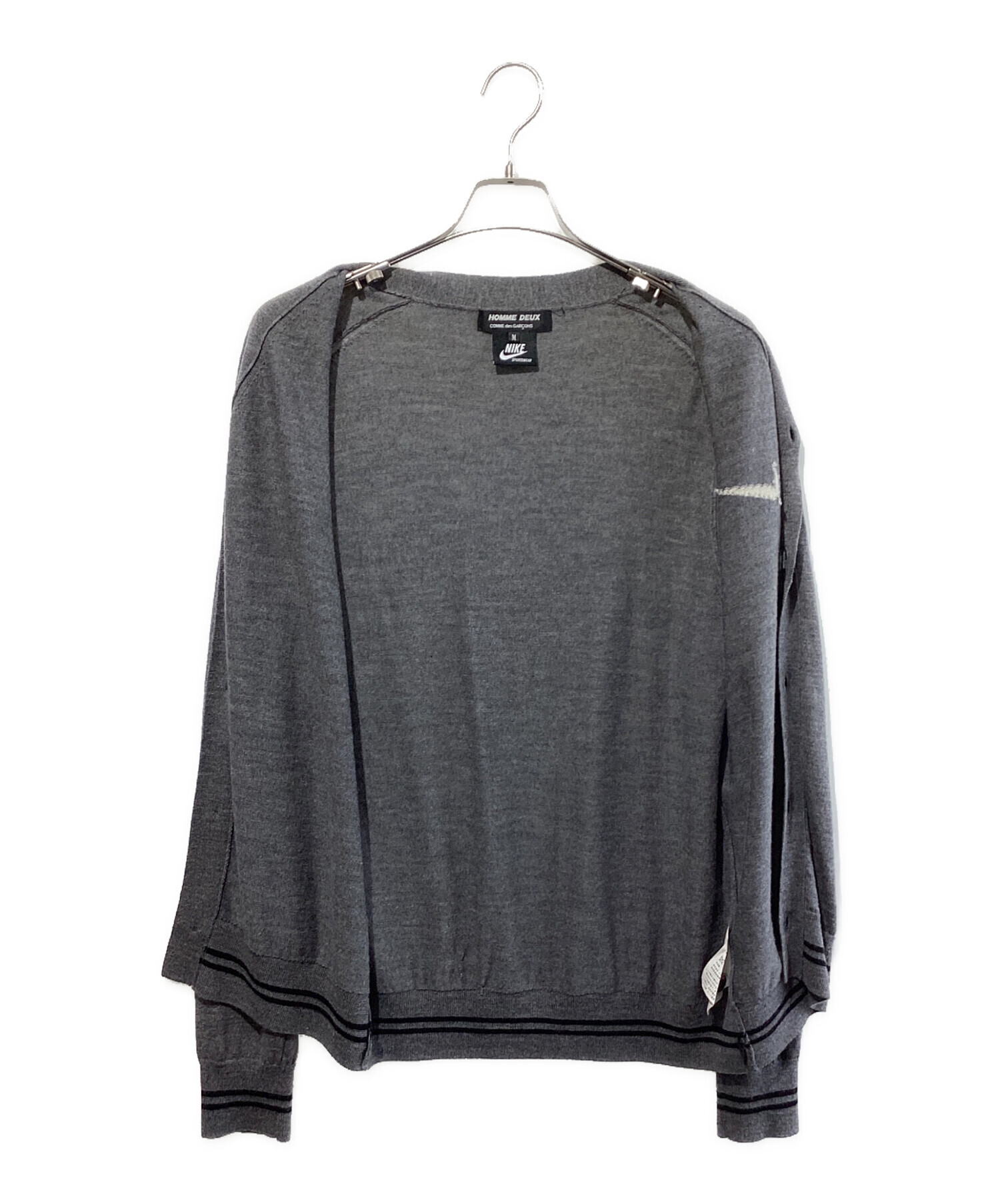 COMME des GARCONS HOMME DEUX グレー カーディガン COMME des GARCONS HOMME DEUX（コムデギャルソンオムドゥ