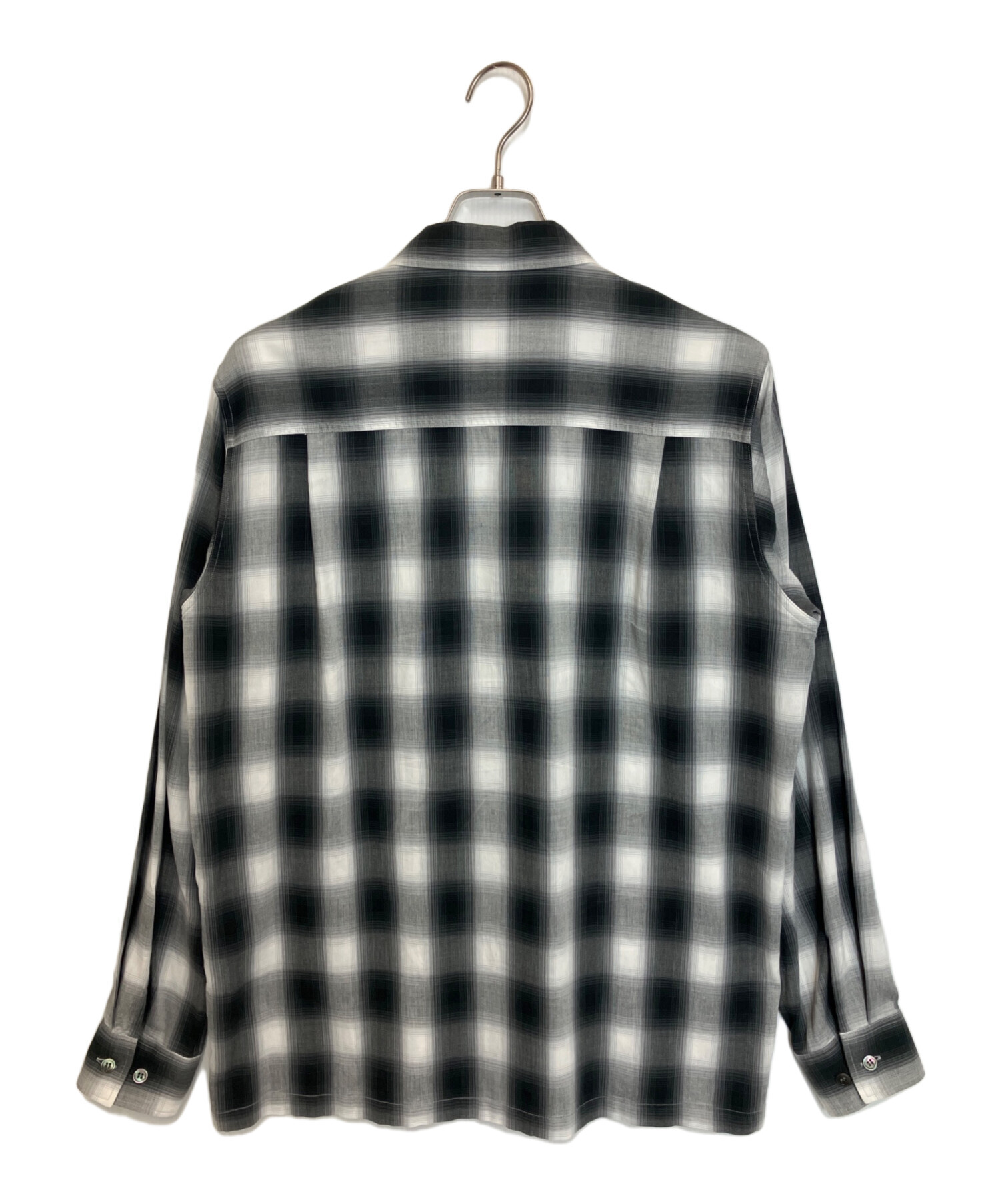 ち*ー様 Ron Herman ブロックチェック ネルシャツ 黒グレー 中古・古着通販】Ron Herman (ロンハーマン) オンブレチェックオープン