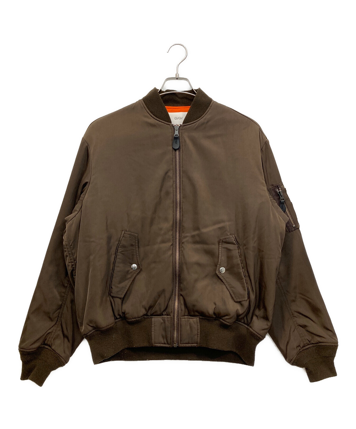 GVGV ブラウン ボンバージャケット レースアップ G.V.G.V. レース