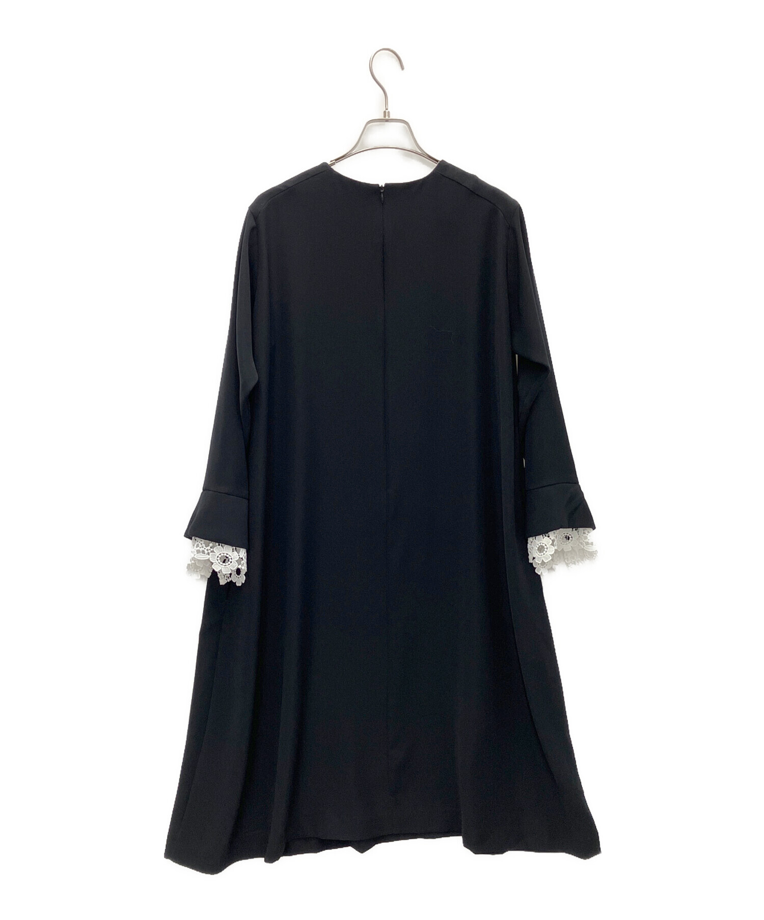 中古・古着通販】BEARDSLEY (ビアズリー) 袖口レースワンピース