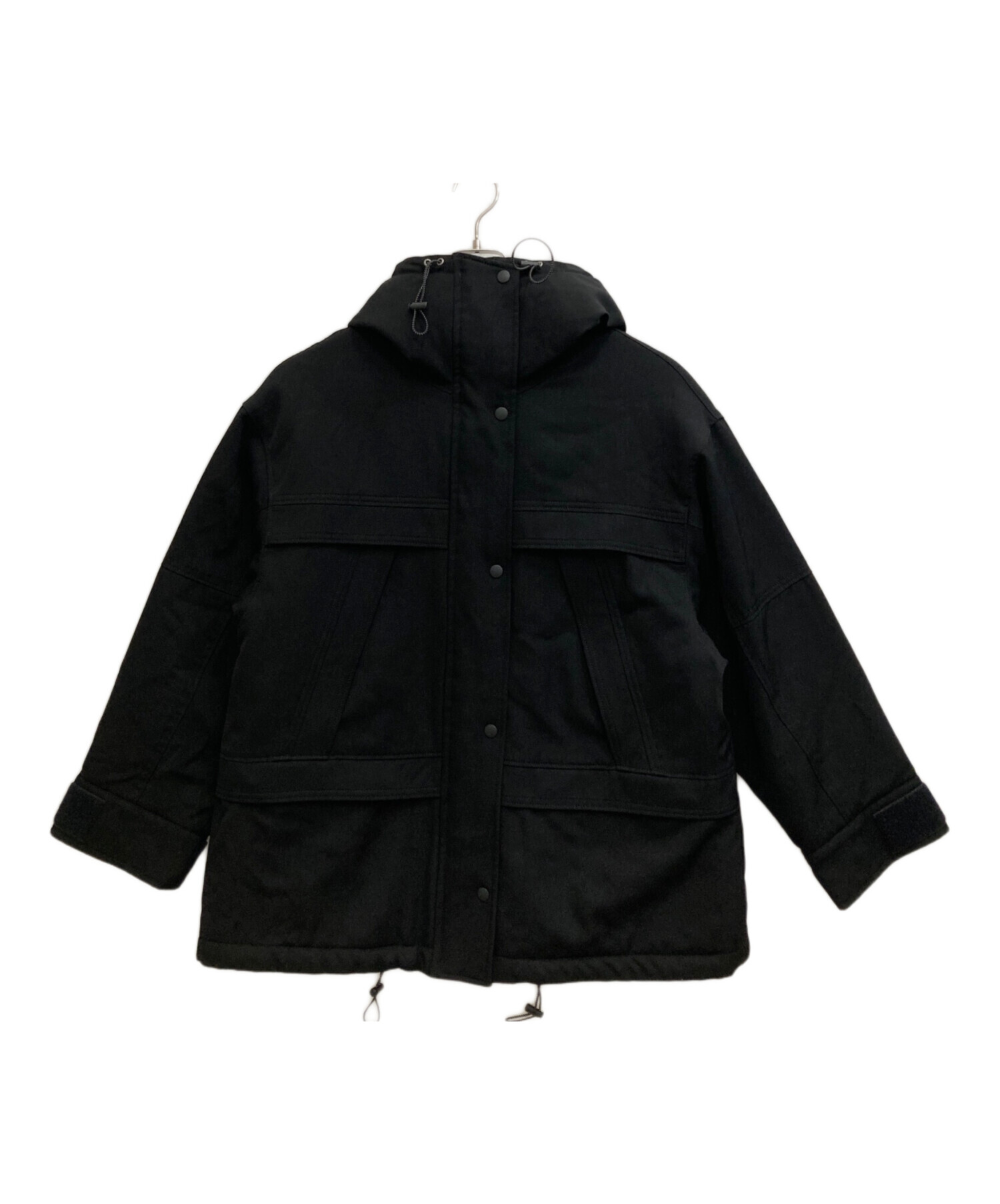中古・古着通販】icB (アイシービー) ウールギャバ フーデッドコート 