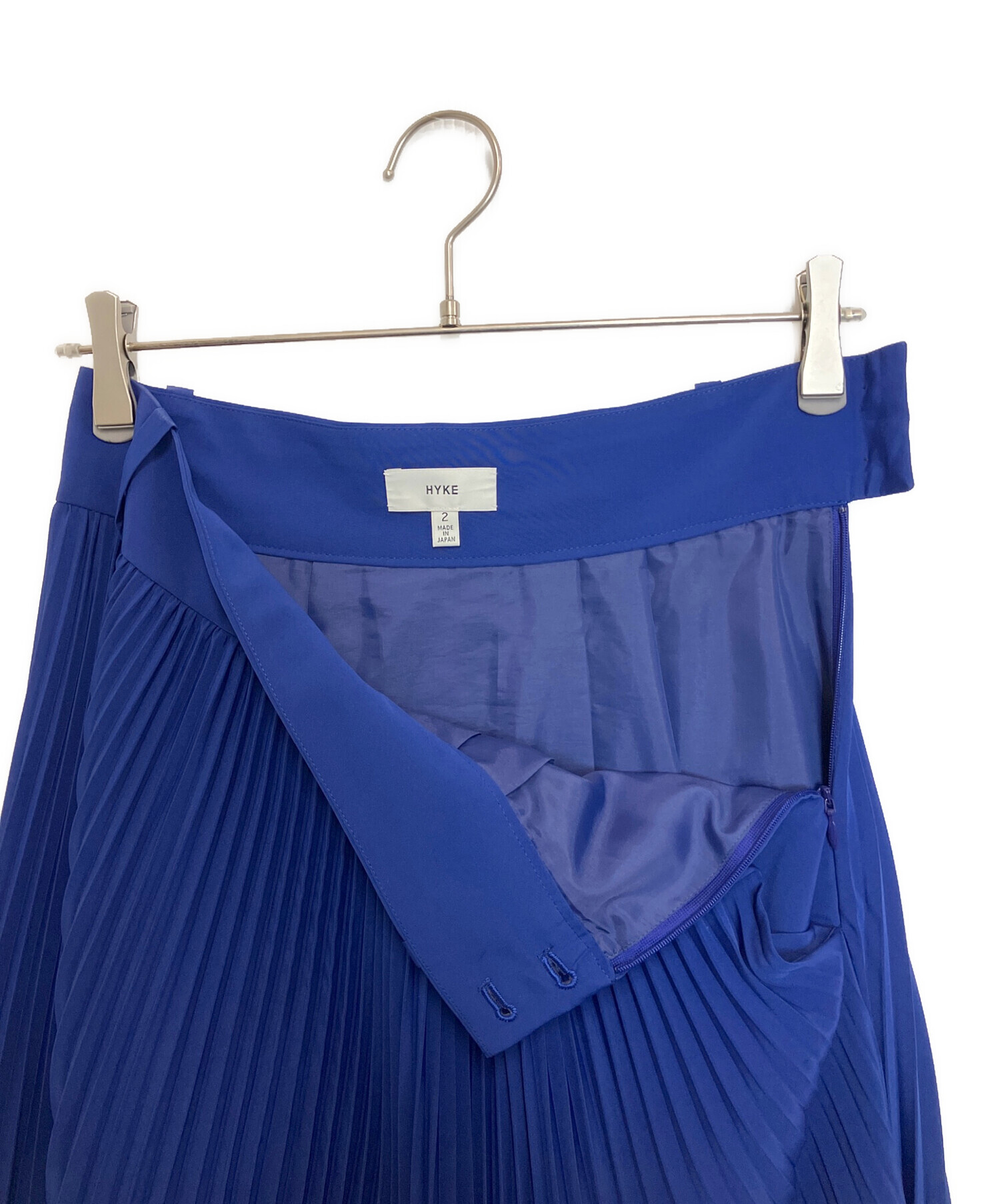 中古・古着通販】HYKE (ハイク) プリーツスカート ブルー サイズ:2