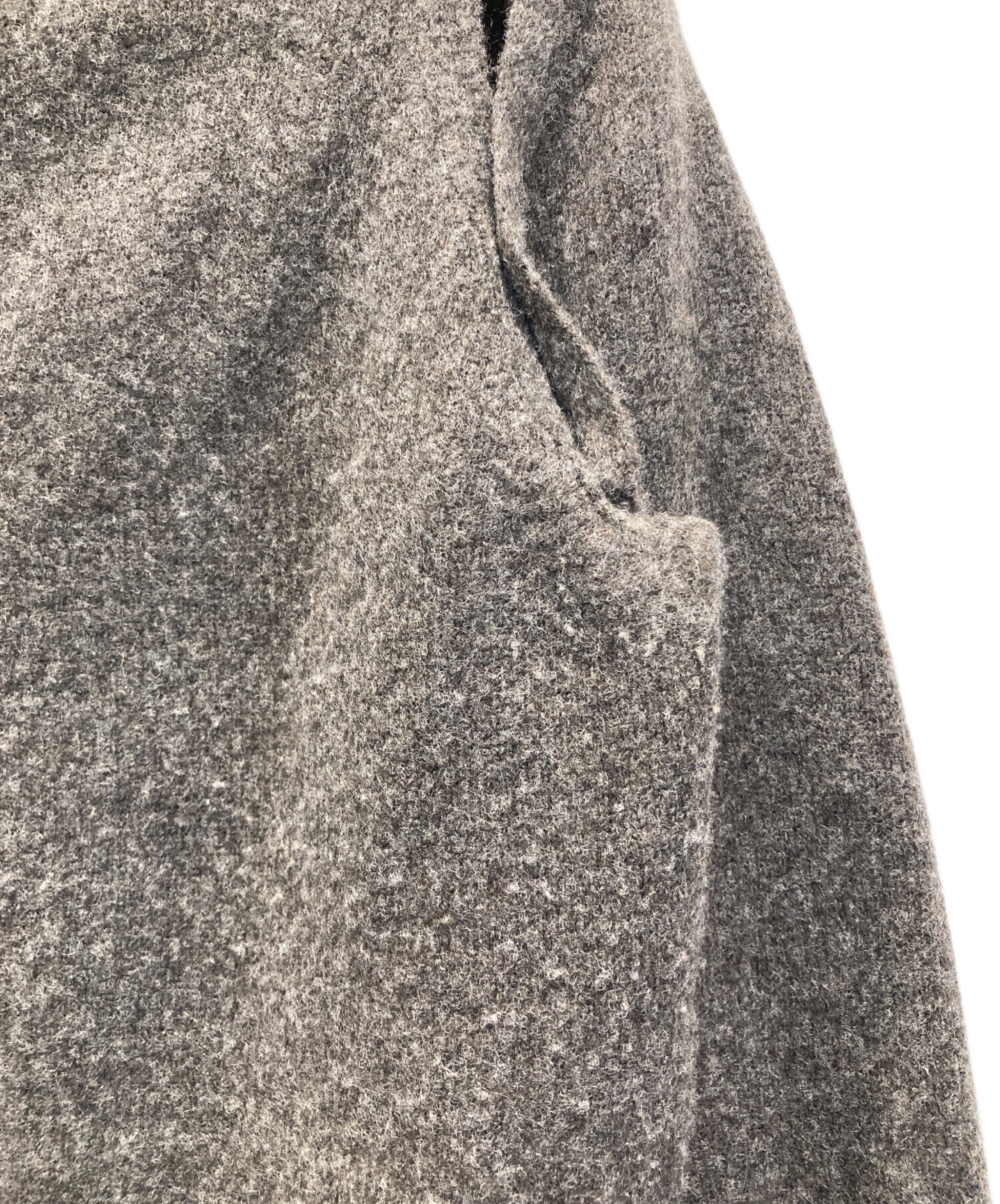 中古・古着通販】CLANE (クラネ) ARRANGE KNIT TOPS グレー サイズ:1