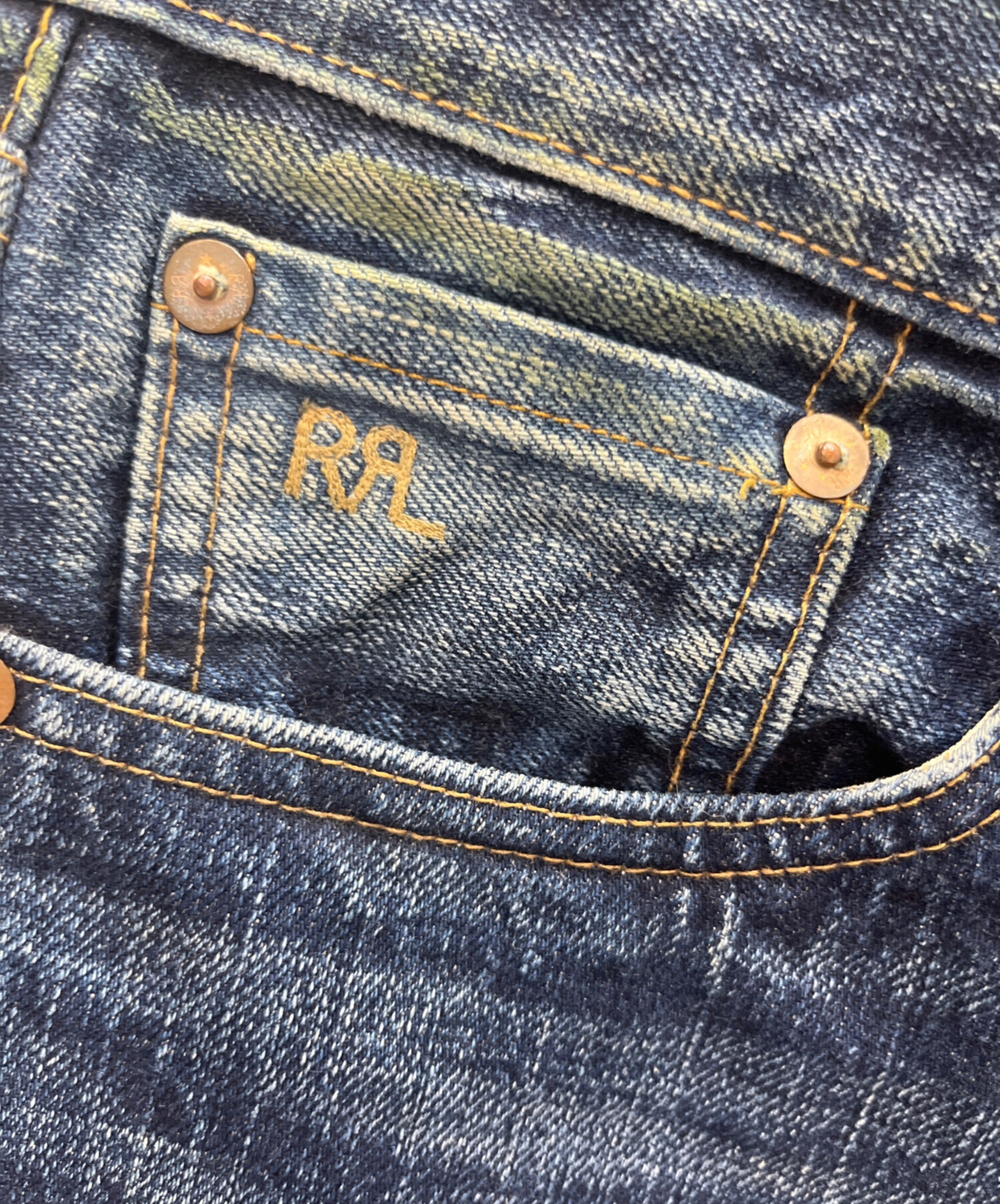 中古・古着通販】RRL (ダブルアールエル) セルビッチデニムパンツ