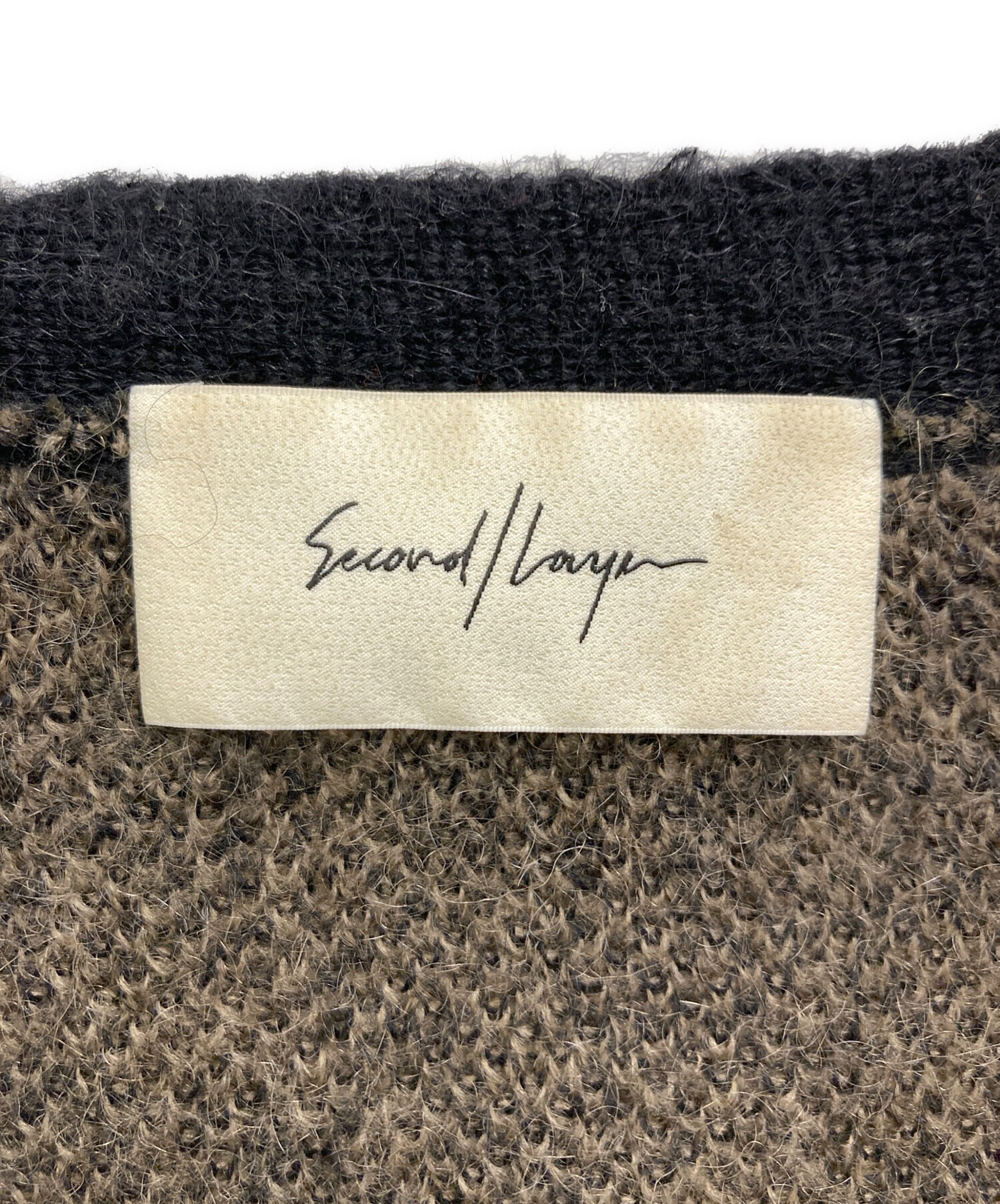 中古・古着通販】SECOND/LAYER (セカンドレイヤー) モヘアカーディガン