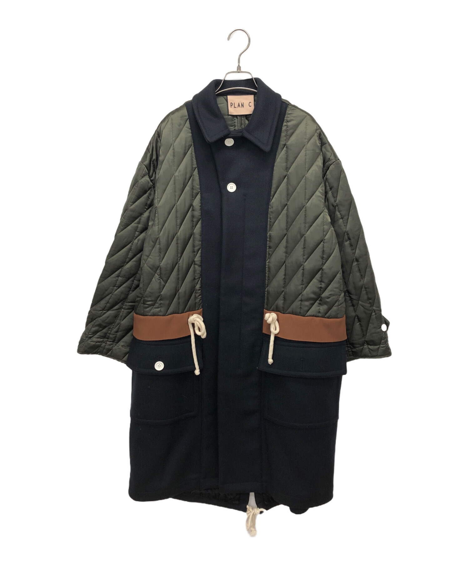 中古・古着通販】Plan C (プランシー) キルティングパネル コート
