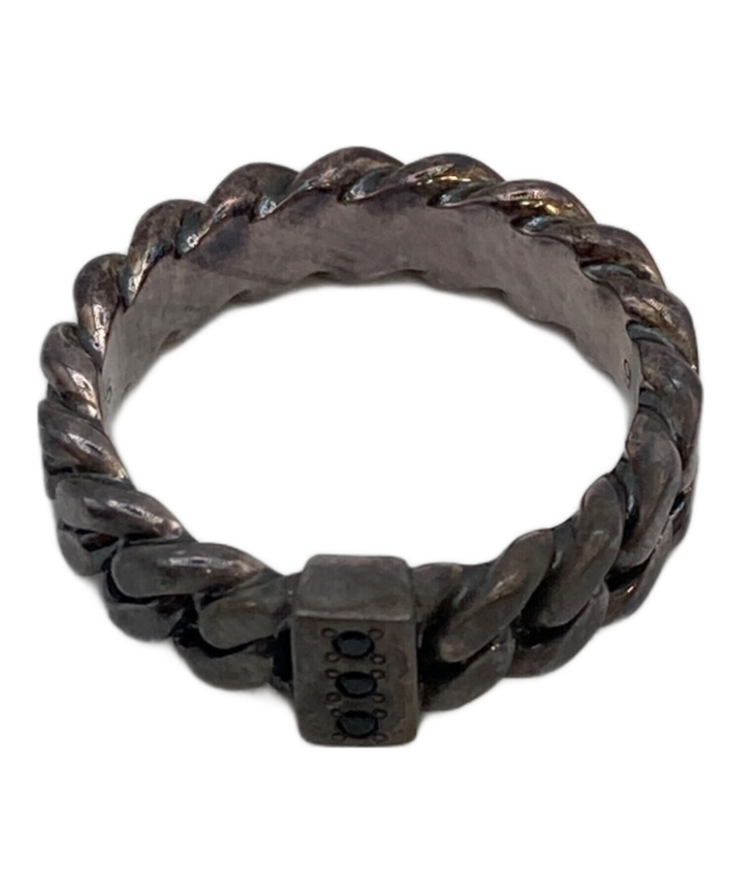 中古・古着通販】TOM WOOD (トムウッド) Chain ring slim spinel 中古・古着通販】TOM WOOD (トムウッド) Chain ring slim spinel