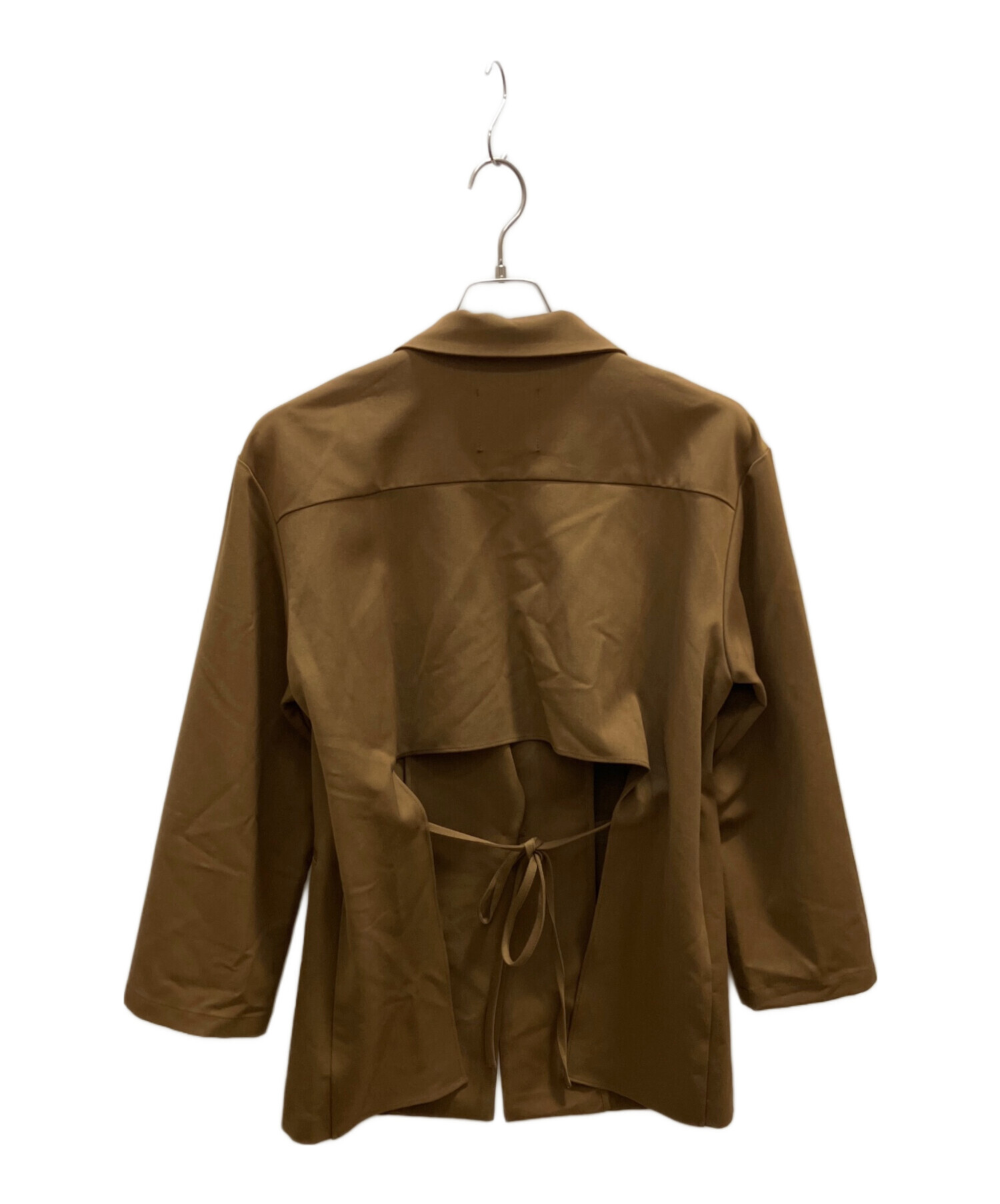 中古・古着通販】Eaphi (エフィ) back ribon jacket ブラウン サイズ 