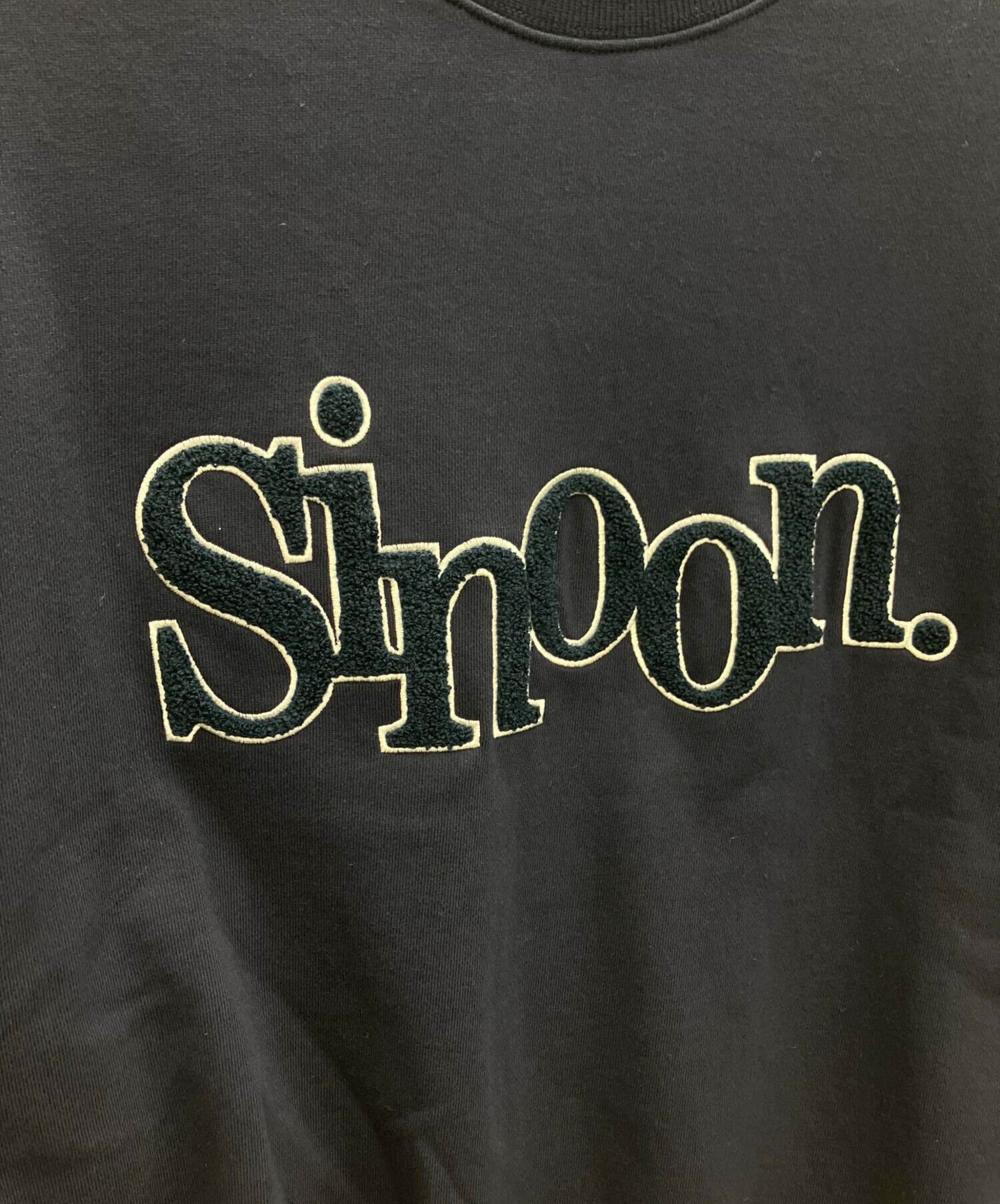 中古・古着通販】sinoon (シヌーン) ロゴスウェット ネイビー サイズ