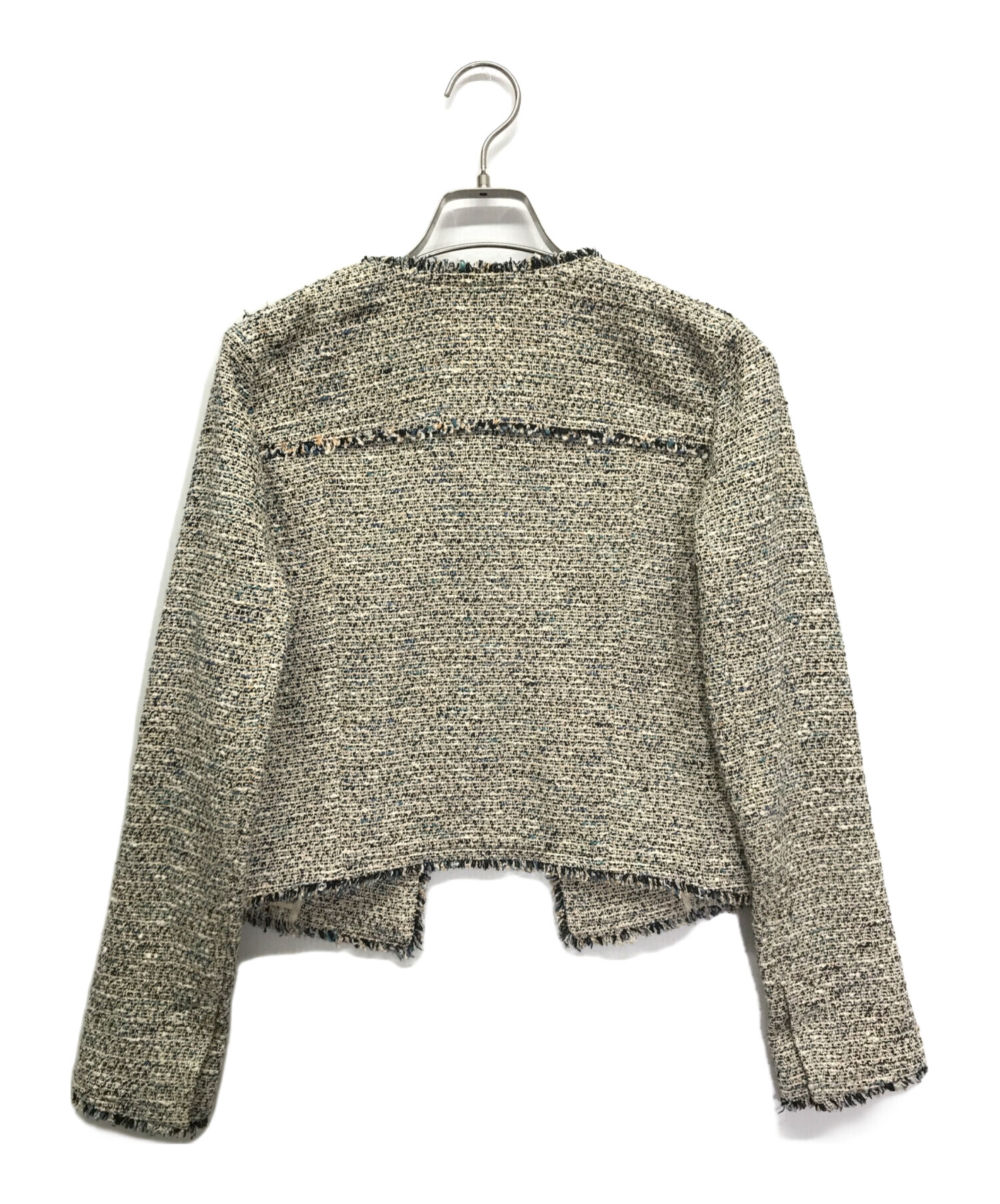 中古・古着通販】theory (セオリー) ツイードジャケット グレー 