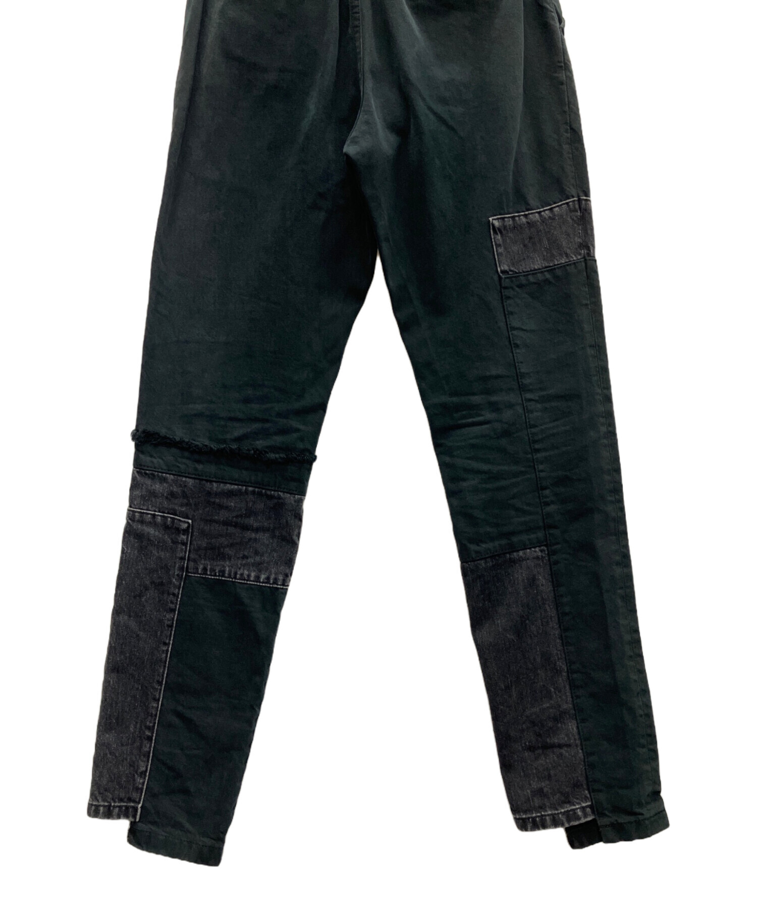 中古・古着通販】sacai (サカイ) Patch Work Denim Pants ブラック