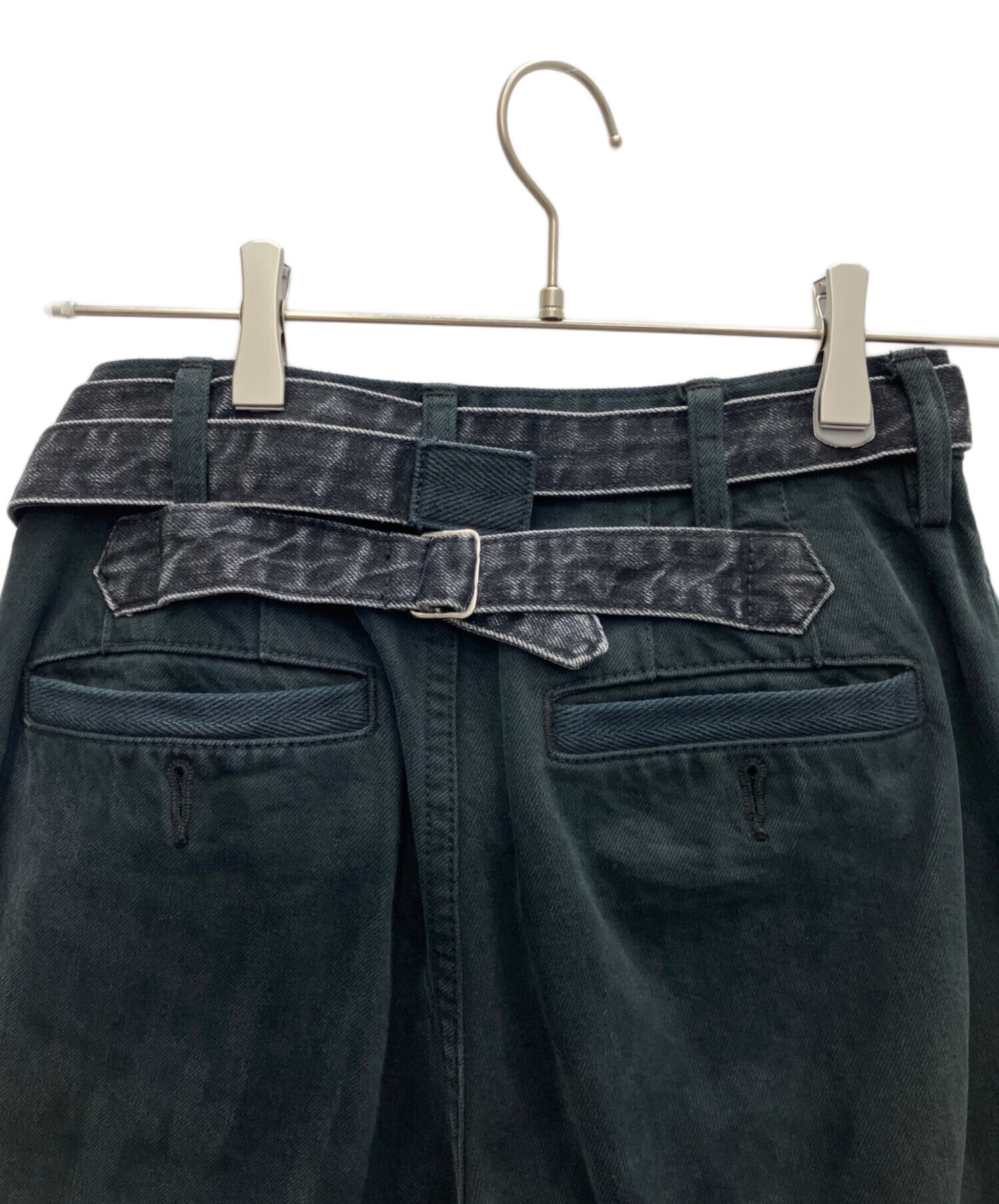 中古・古着通販】sacai (サカイ) Patch Work Denim Pants ブラック