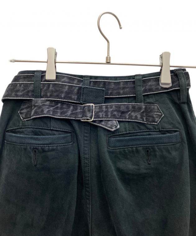 中古・古着通販】sacai (サカイ) Patch Work Denim Pants ブラック