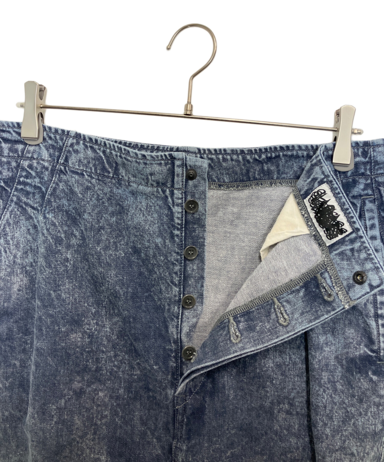 中古・古着通販】CLASS (クラス) 立体裁断デニムパンツ ネイビー