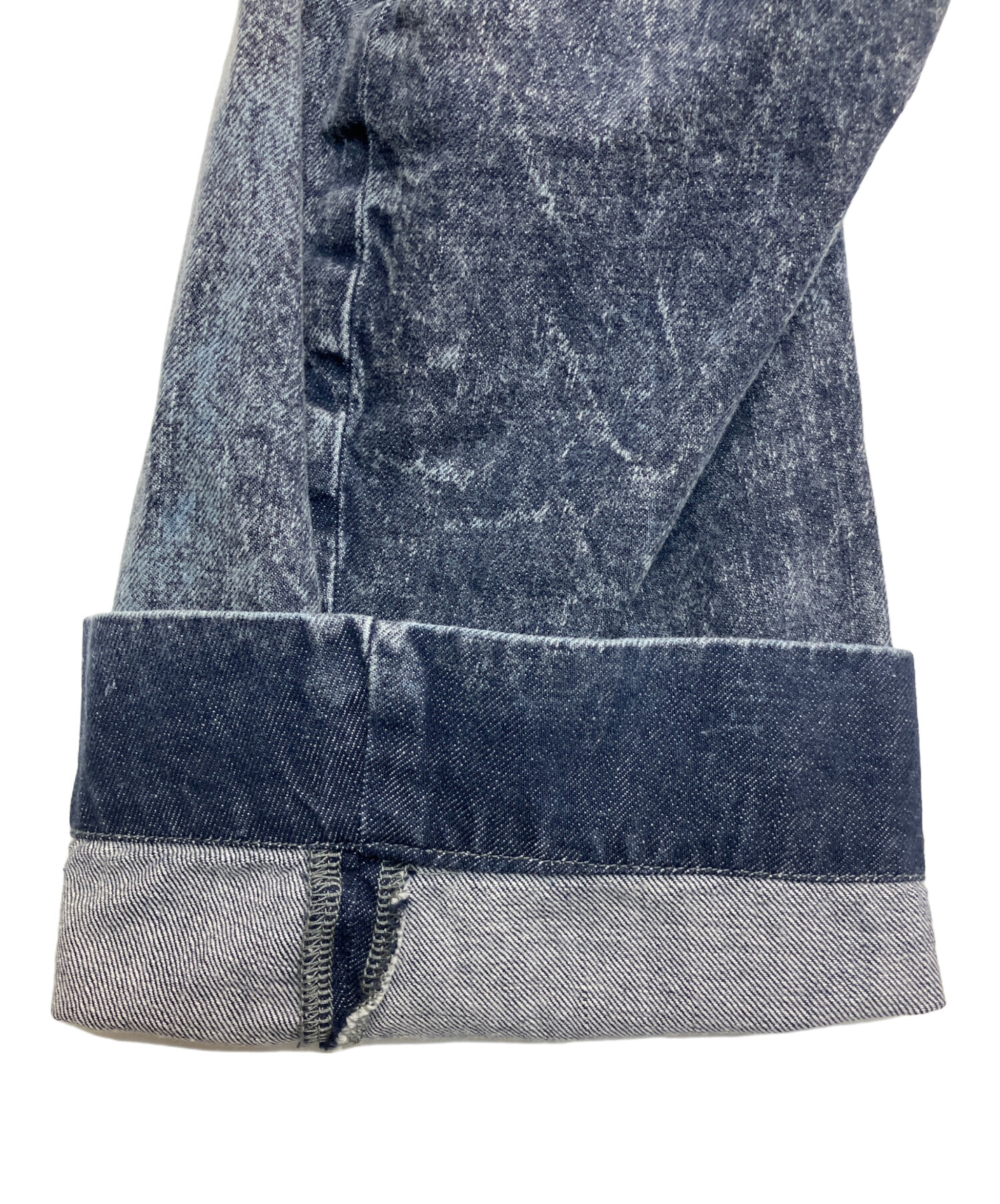 中古・古着通販】CLASS (クラス) 立体裁断デニムパンツ ネイビー