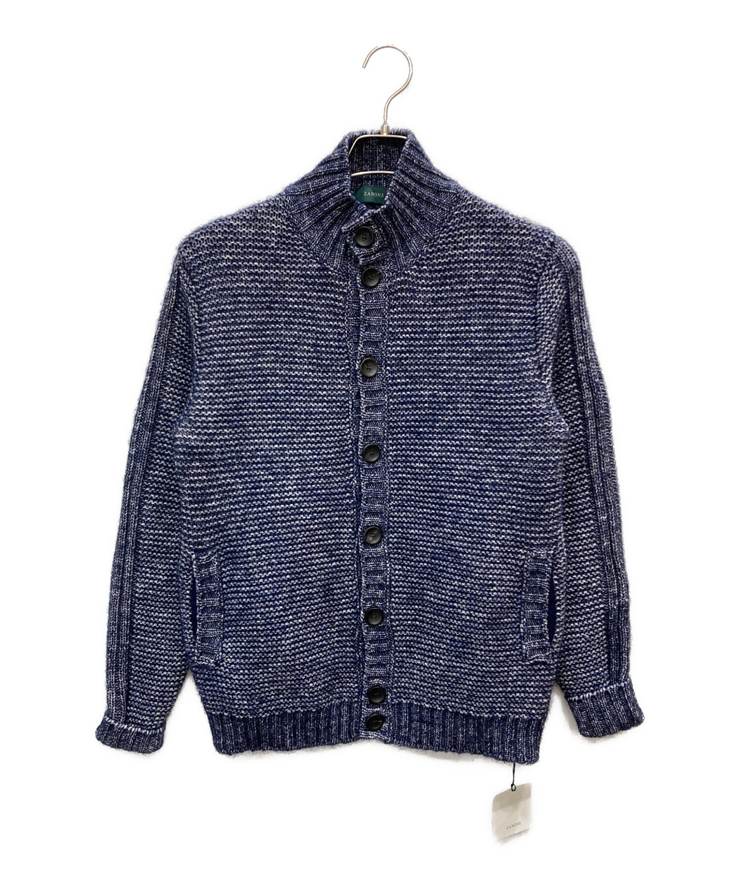 ザノーネ ZANONE ネイビーニットカーディガン ZANONE ネイビー