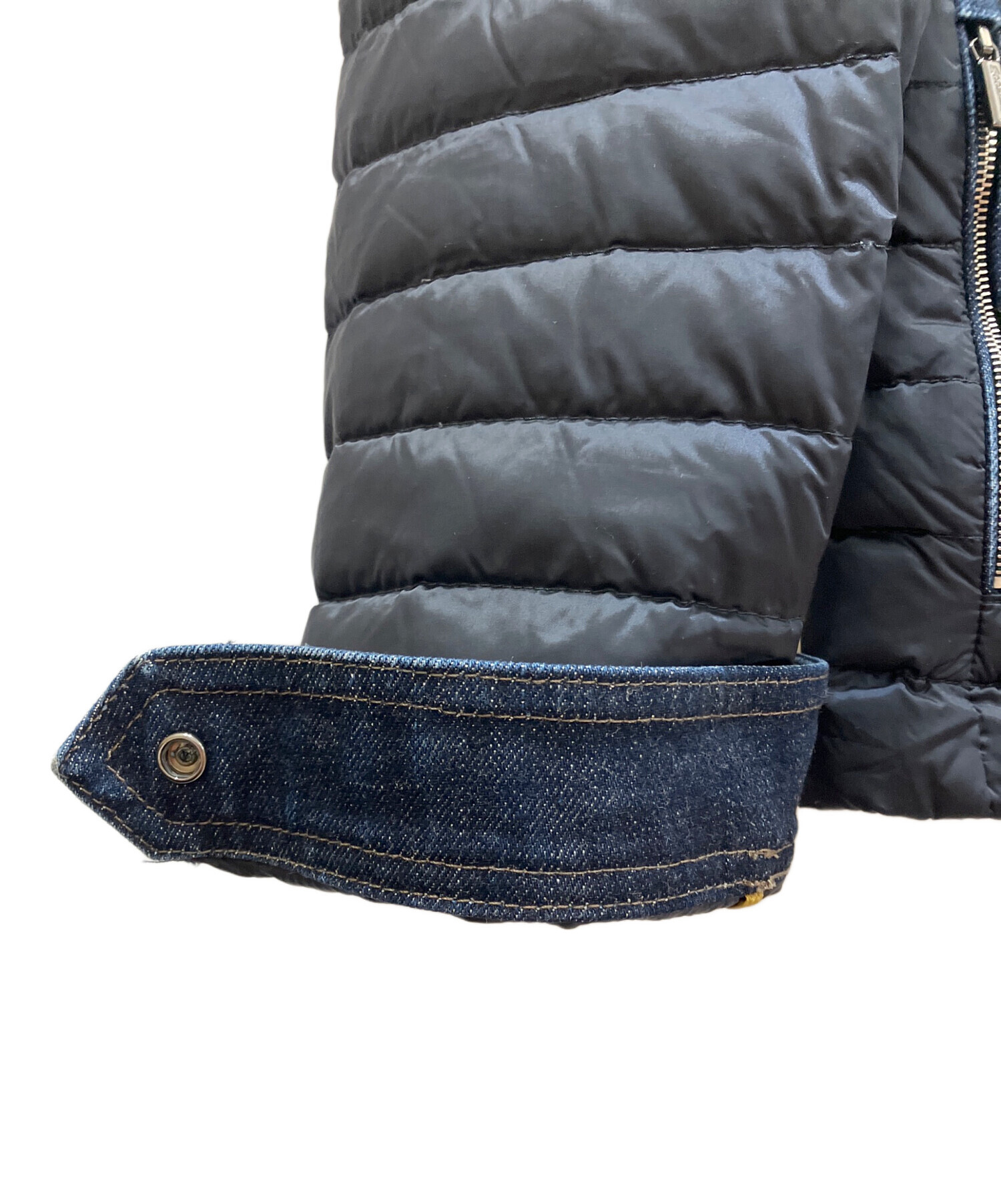 中古・古着通販】MOORER (ムーレー) デニムナイロンダウンジャケット