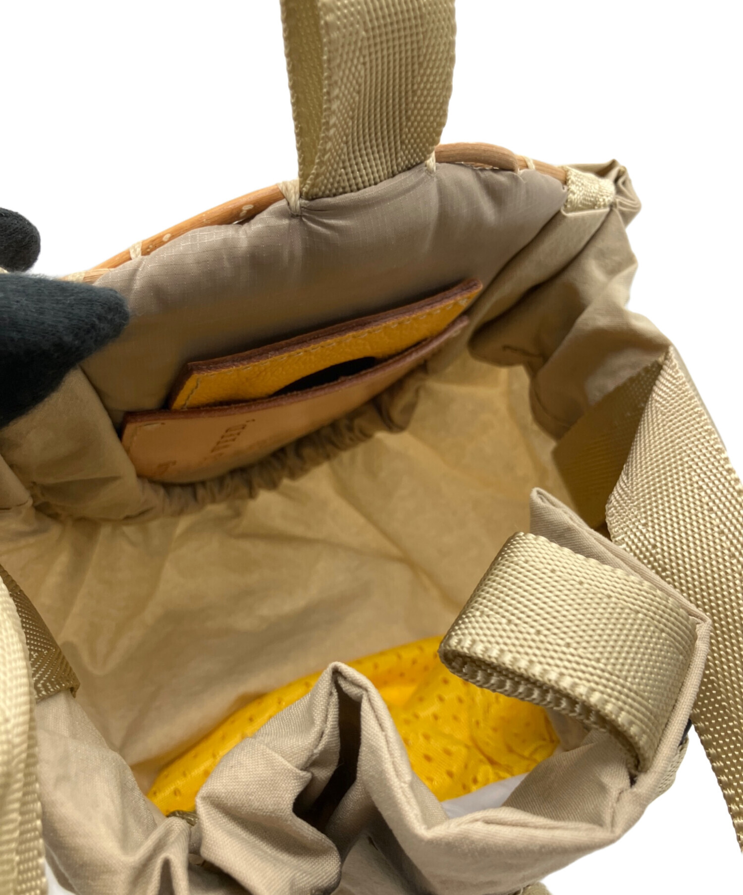 中古・古着通販】ebagos (エバゴス) ガチクシャポシェット ブラウン