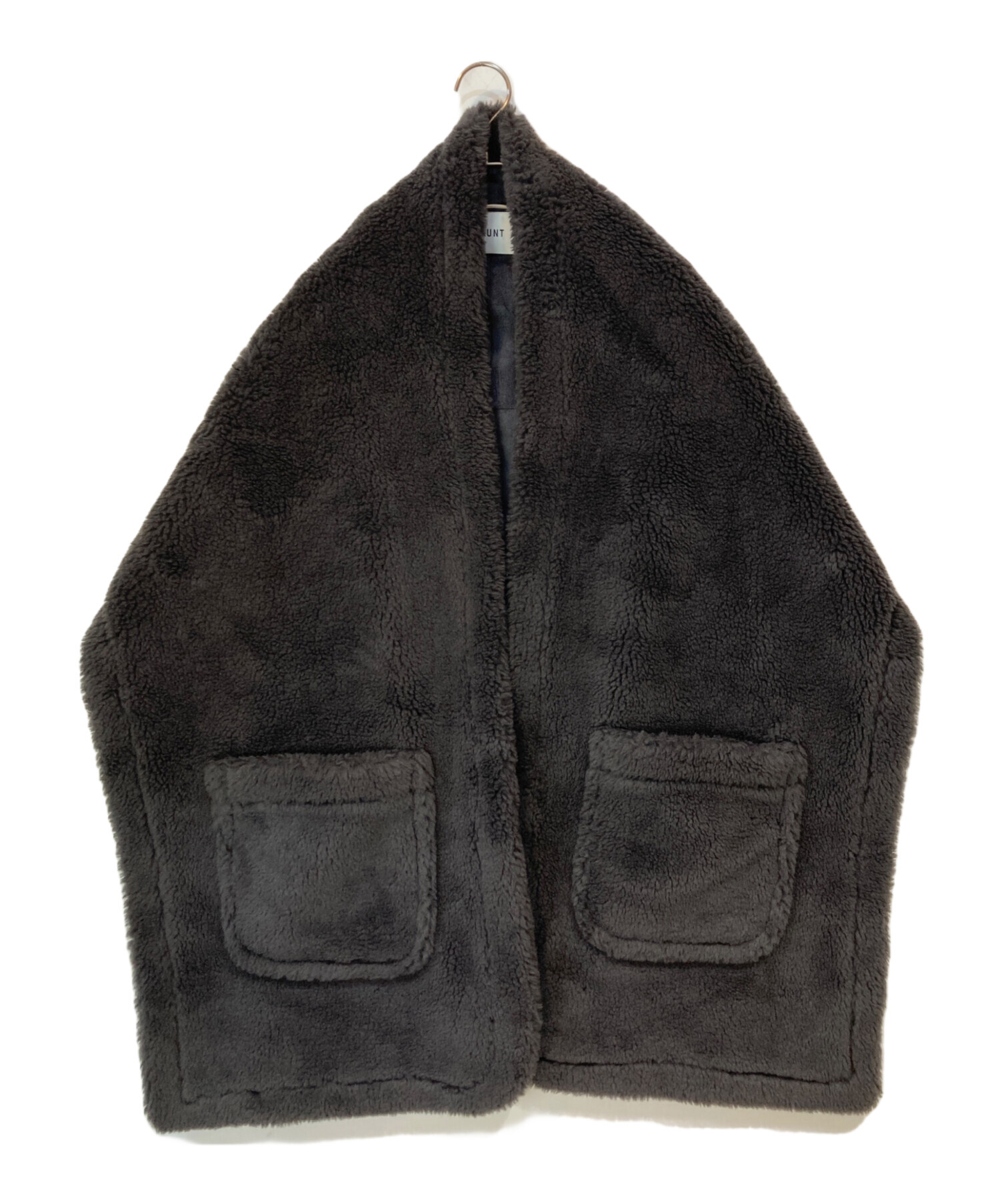 中古・古着通販】HAUNT (ハウント) ボアストール ダークグレー サイズ