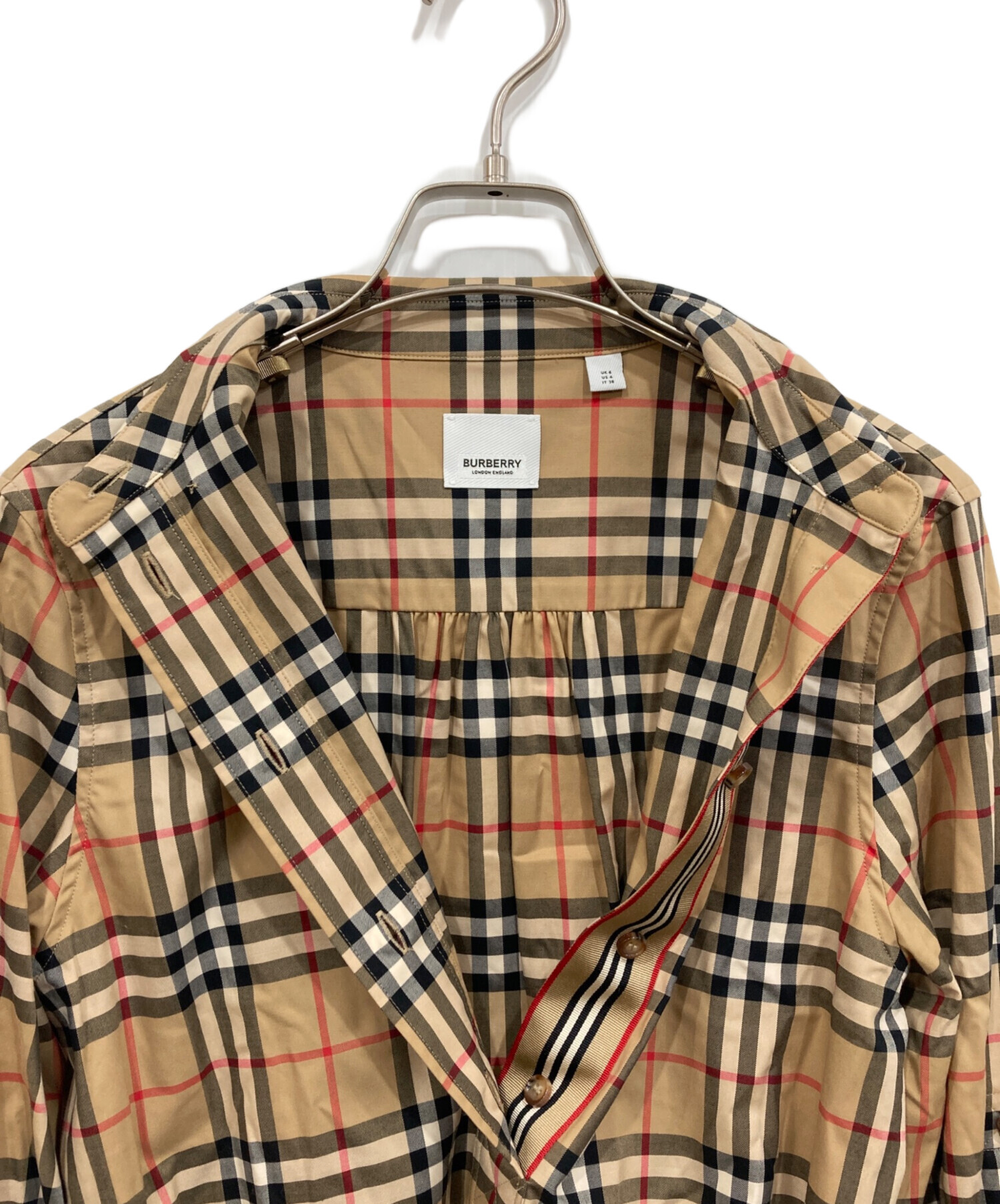中古・古着通販】BURBERRY (バーバリー) ノバチェックワンピース 中古・古着通販】BURBERRY (バーバリー) ノバチェックワンピース