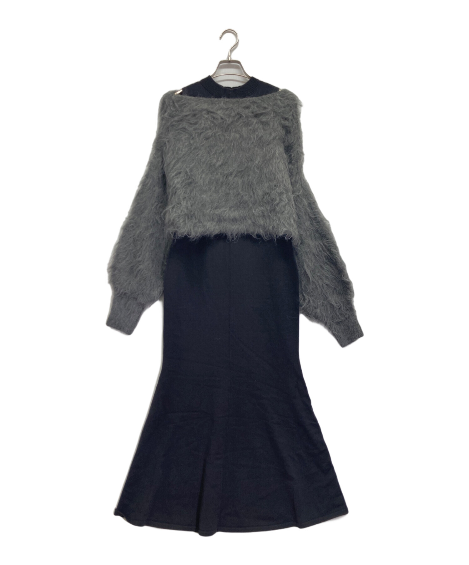 中古・古着通販】anuans (アニュアンス) オフショルレイヤードニット