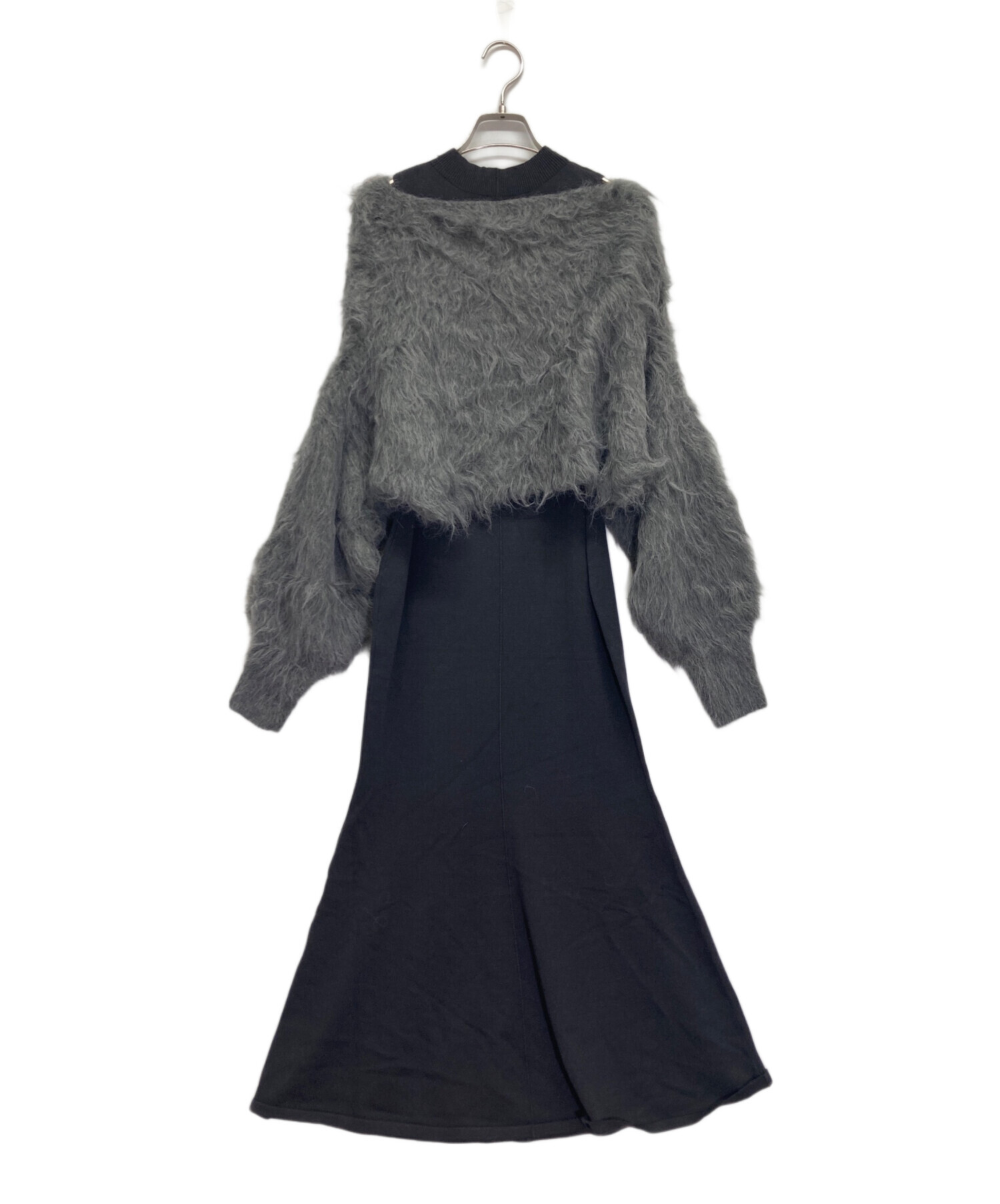 中古・古着通販】anuans (アニュアンス) オフショルレイヤードニット