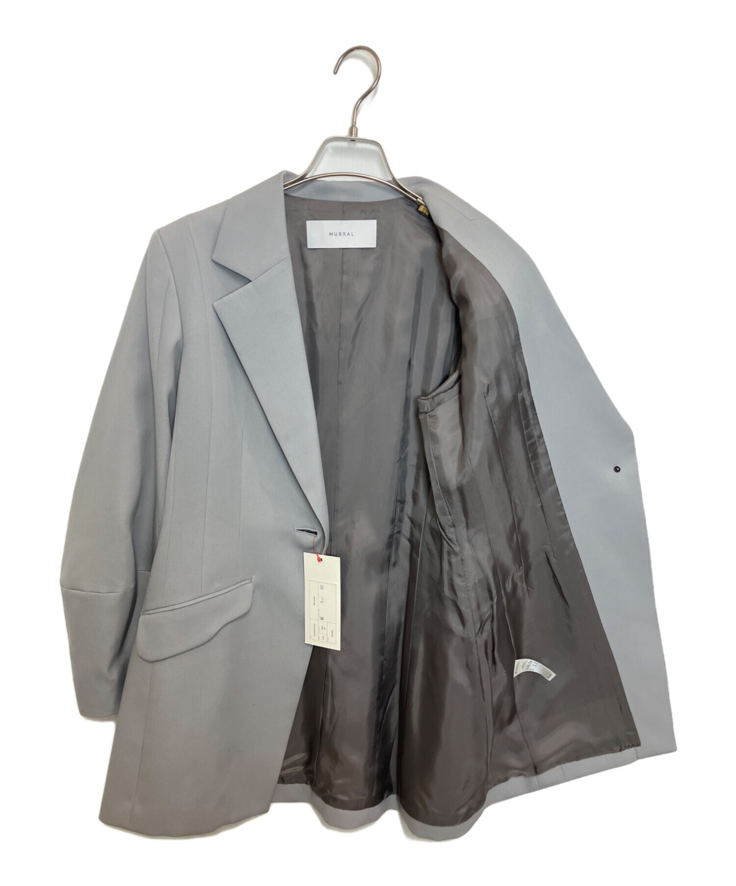 新品　現行品　MURRAL ミューラル　タグ付き　ハーネス　シルバー 中古・古着通販】MURRAL (ミューラル) Melt jacket グレー サイズ:Free