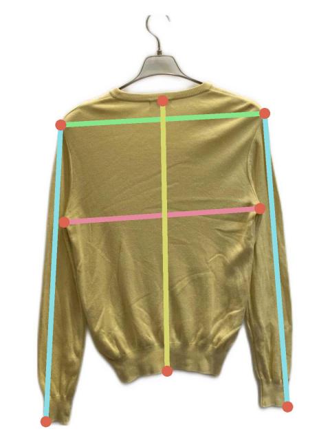 OBLI  19SS シルクニット silk knit イエロー ☆美品 オブリ 中古・古着通販】OBLI (オブリ) シルク混ニット イエロー サイズ