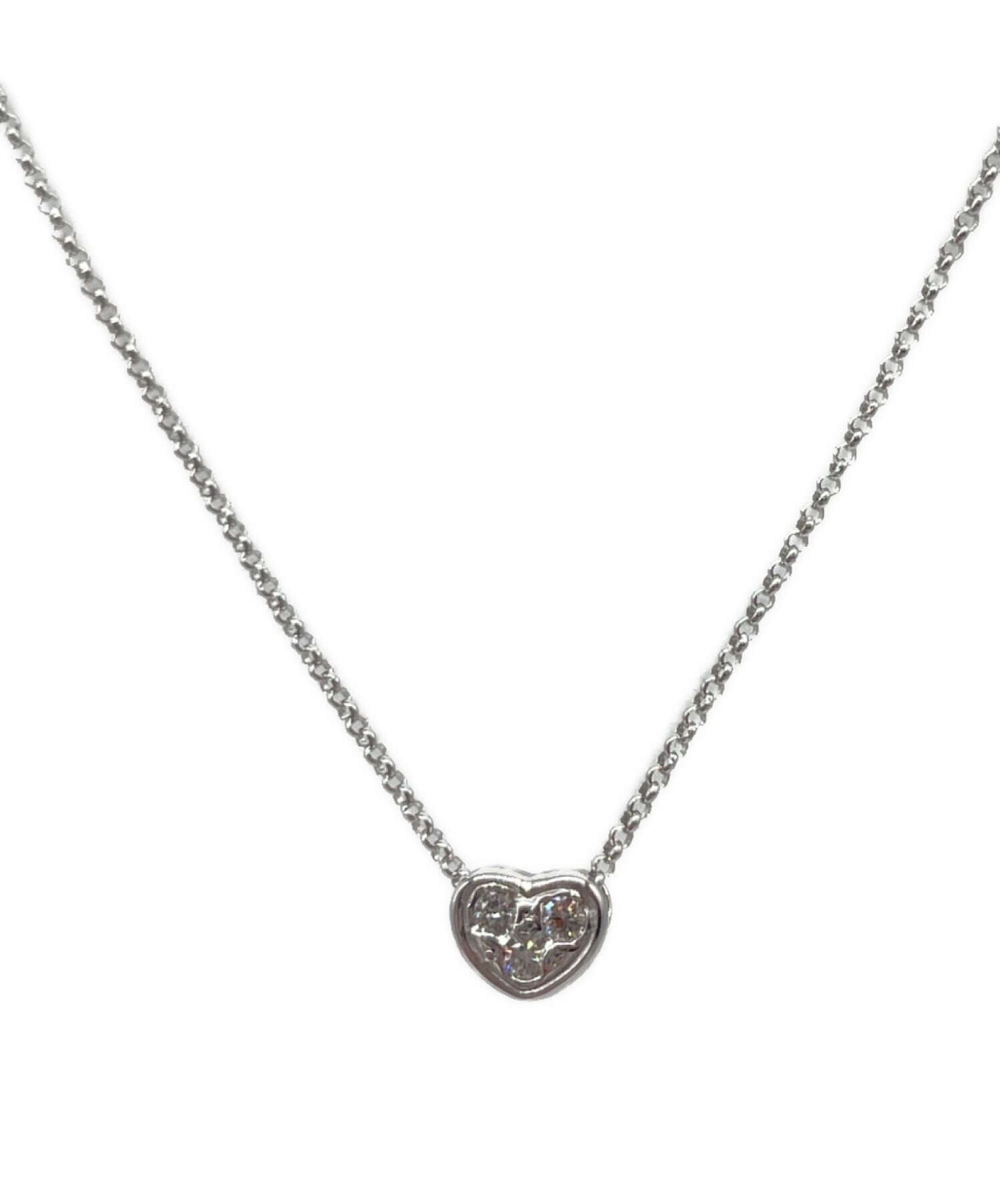 中古・古着通販】TASAKI (タサキ) K18WG ハートモチーフ ネックレス