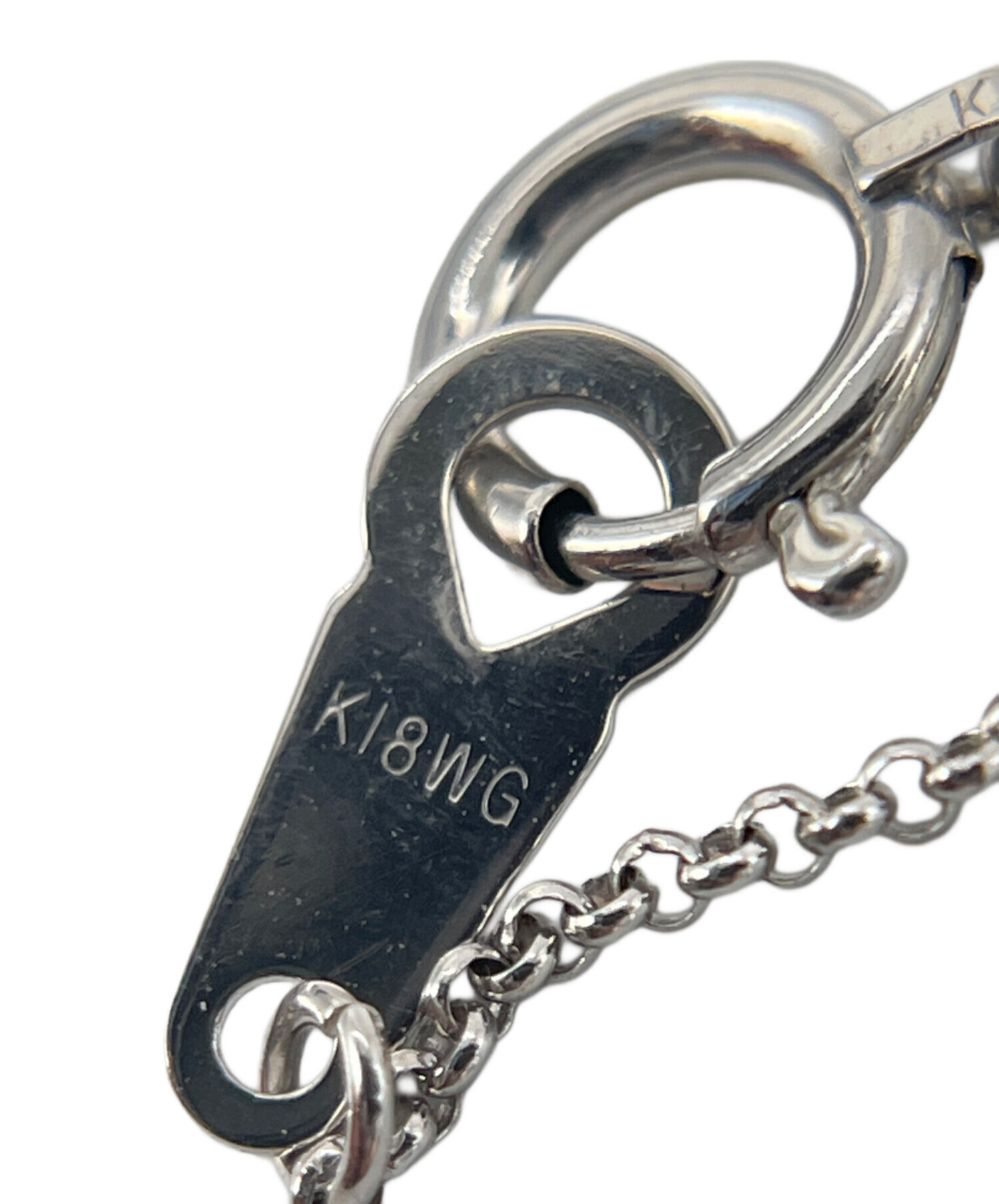 中古・古着通販】TASAKI (タサキ) K18WG ハートモチーフ ネックレス