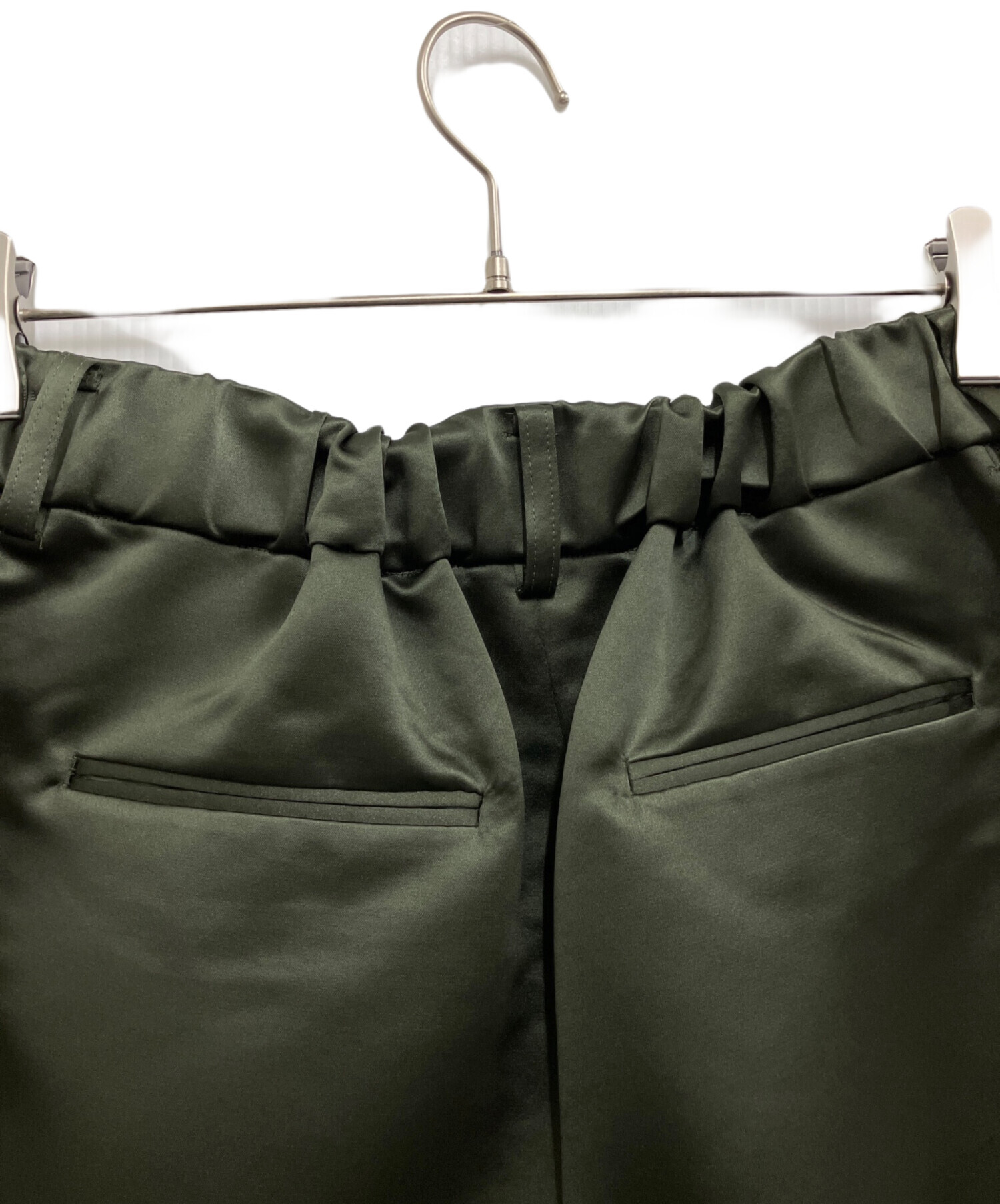 中古・古着通販】Heve (ヘイヴ) satin flare gaucho PT オリーブ