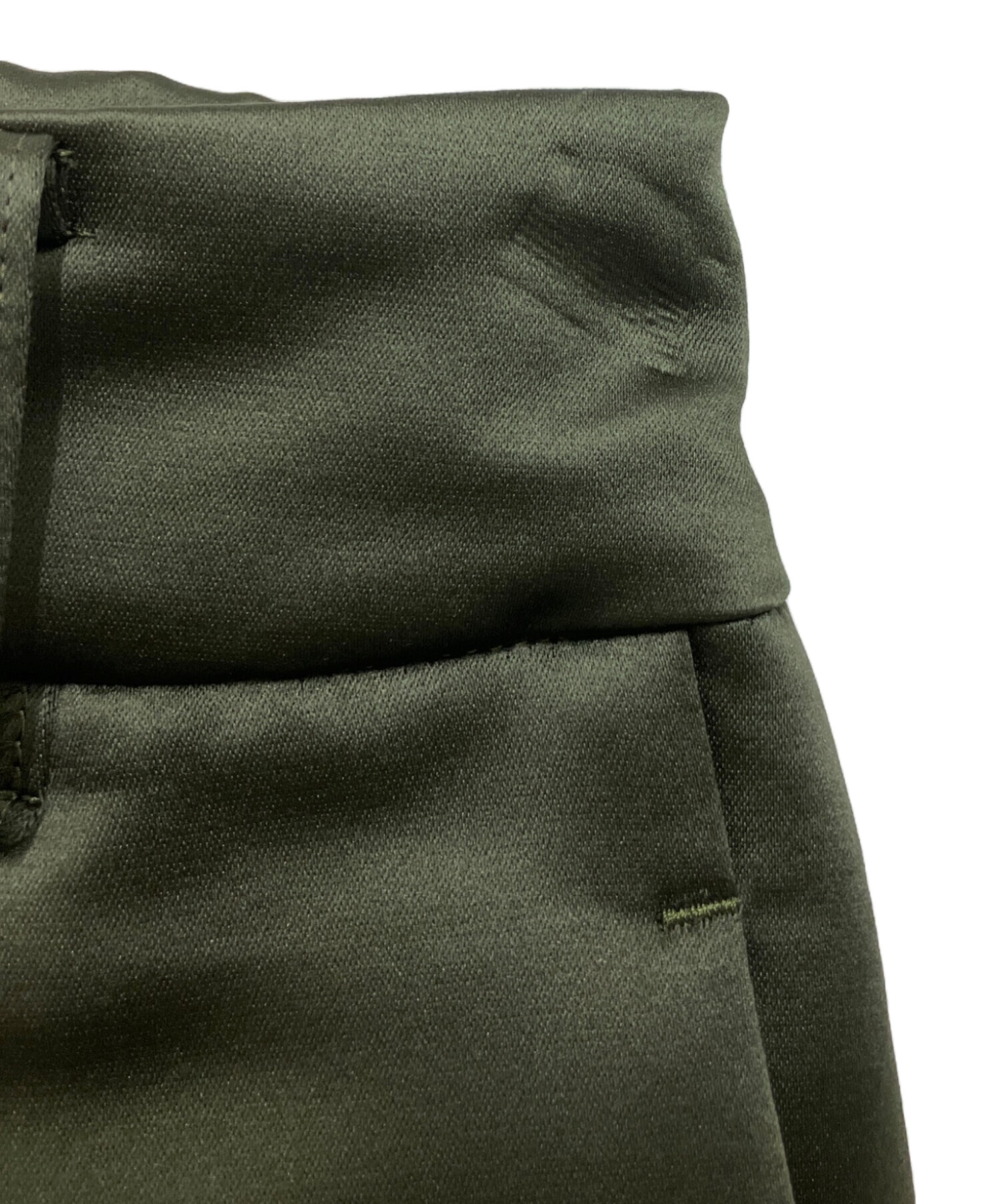 中古・古着通販】Heve (ヘイヴ) satin flare gaucho PT オリーブ