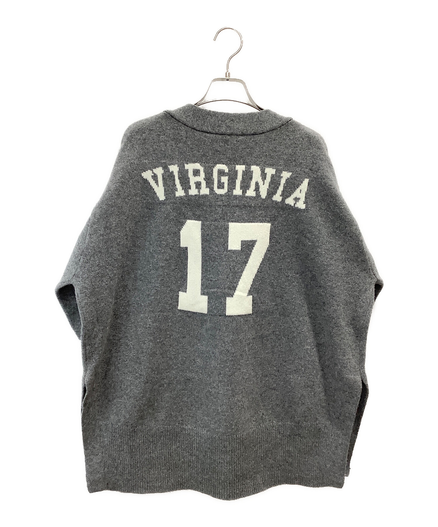 中古・古着通販】CADUNE (カデュネ) ラインカーデ グレー サイズ:38