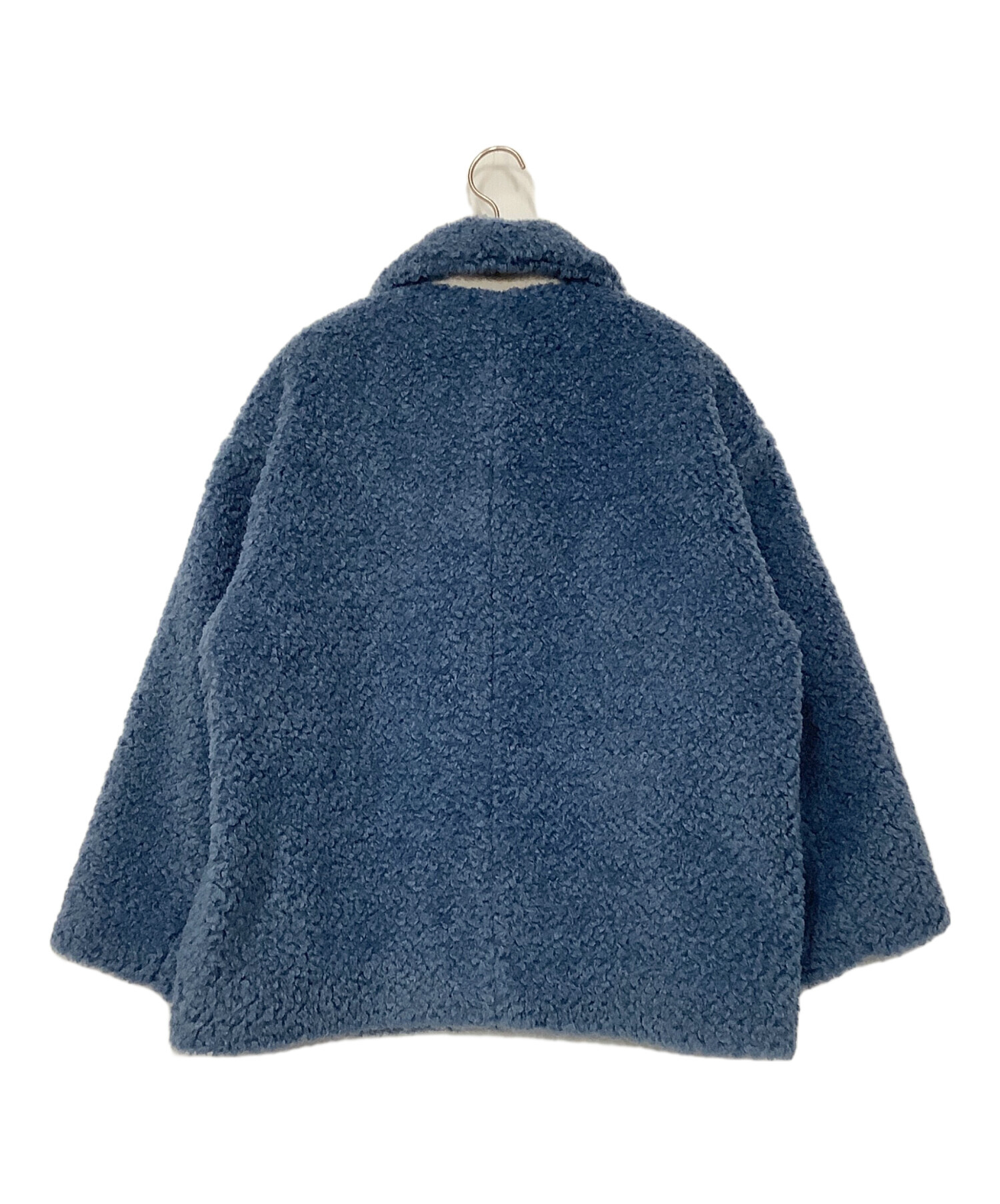 中古・古着通販】yori (ヨリ) スイートボアショートコート ブルー