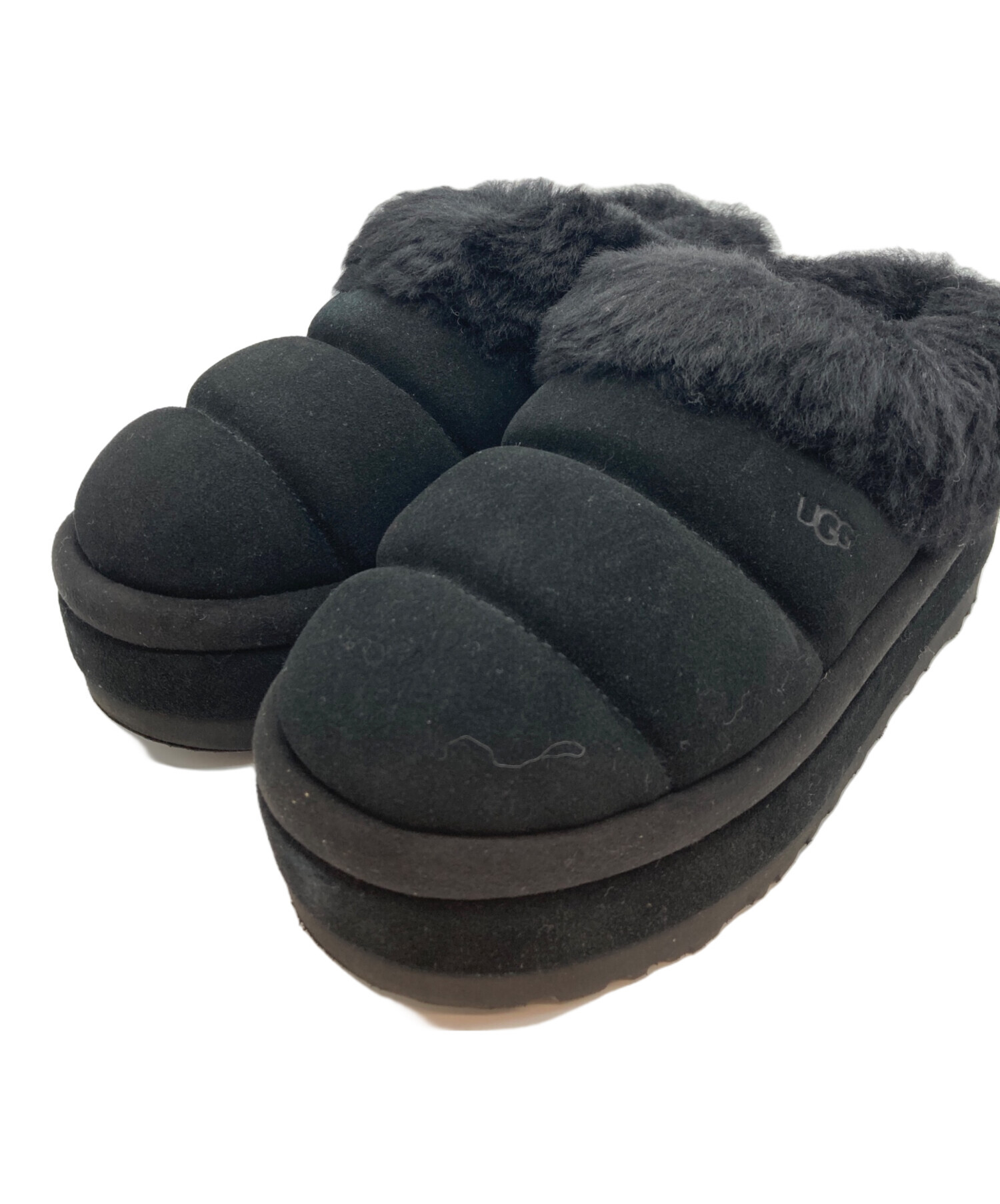 中古・古着通販】UGG (アグ) Tazzlita スウェードスリッポン ブラック