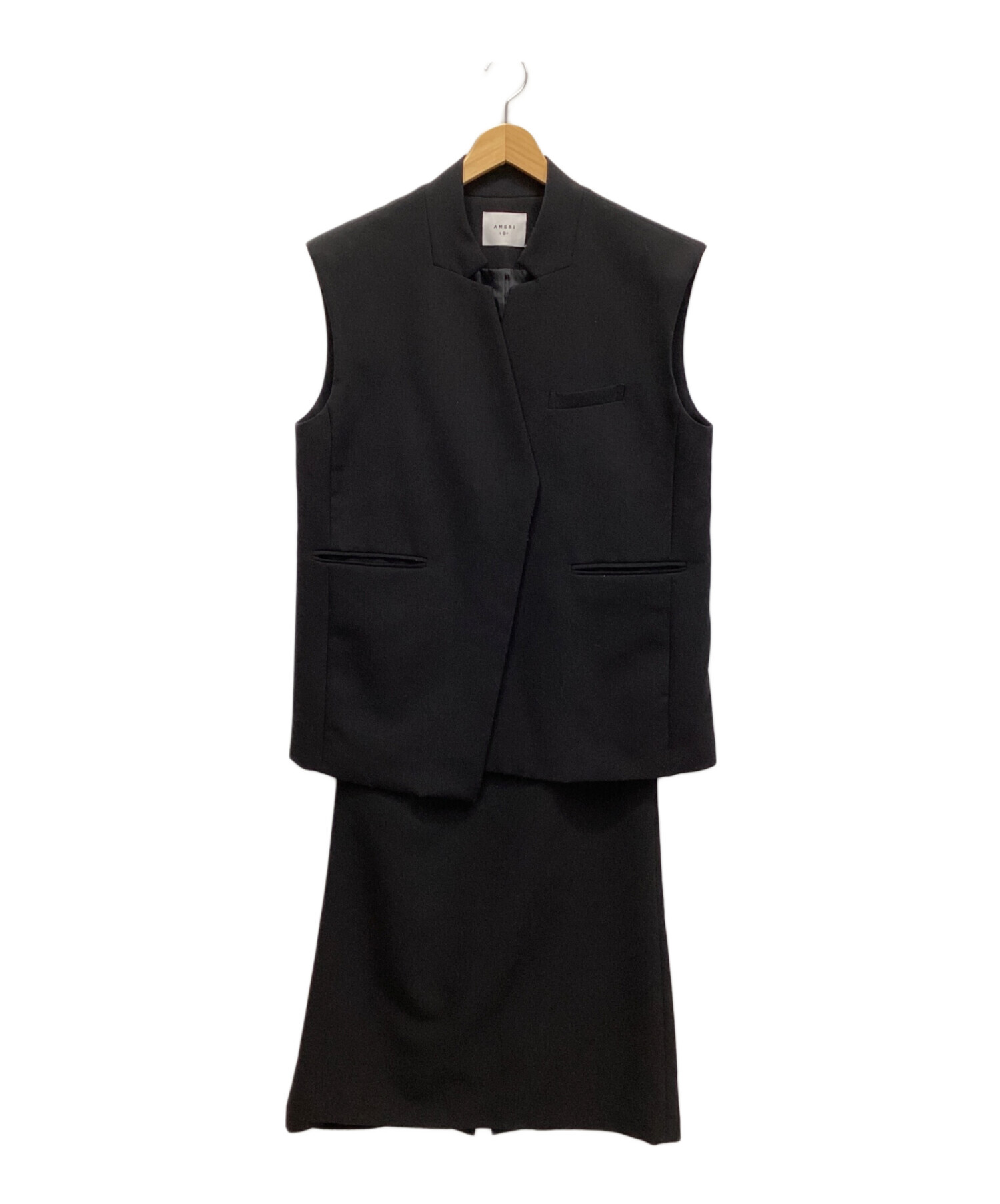 中古・古着通販】Ameri (アメリ) OTONA Wrap VEST Set UP Dress 中古・古着通販】Ameri (アメリ) OTONA Wrap VEST Set UP Dress